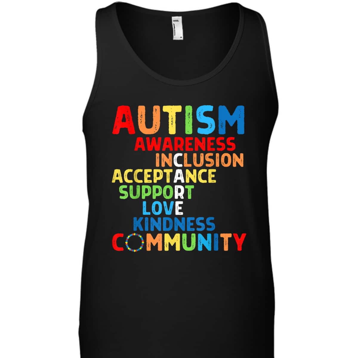 Autism Awareness Support Care Acceptance Ally T-Shirt Autism Awareness Support Care Acceptance Ally T-Shirt
