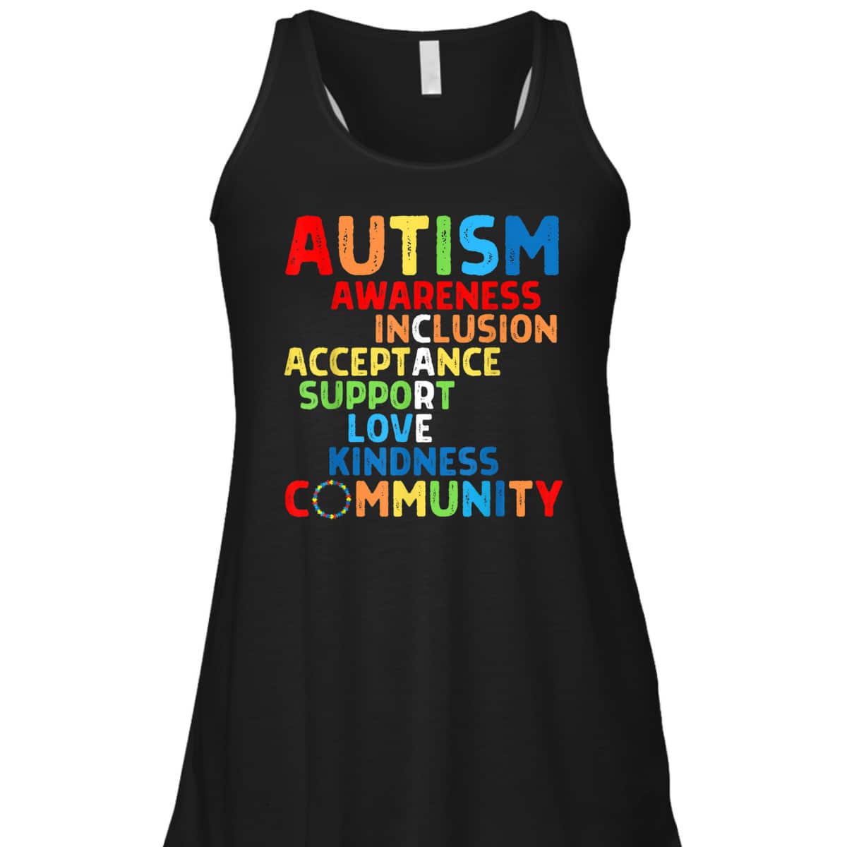 Autism Awareness Support Care Acceptance Ally T-Shirt