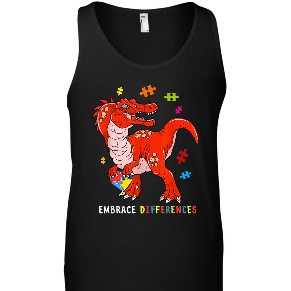 Dinosaur Puzzle Piece Autism Awareness T-Rex Boys T-Shirt Dinosaur Puzzle Piece Autism Awareness T-Rex Boys T-Shirt