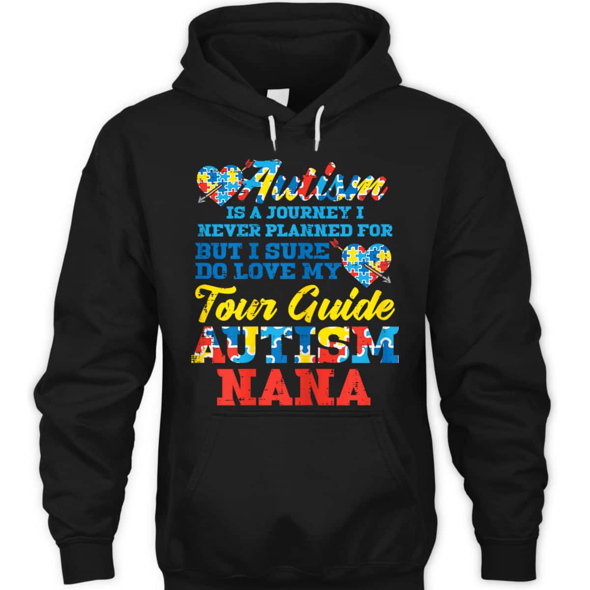 Womens Autism Journey Never Planned Tour Guide Nana Grandma T-Shirt Womens Autism Journey Never Planned Tour Guide Nana Grandma T-Shirt