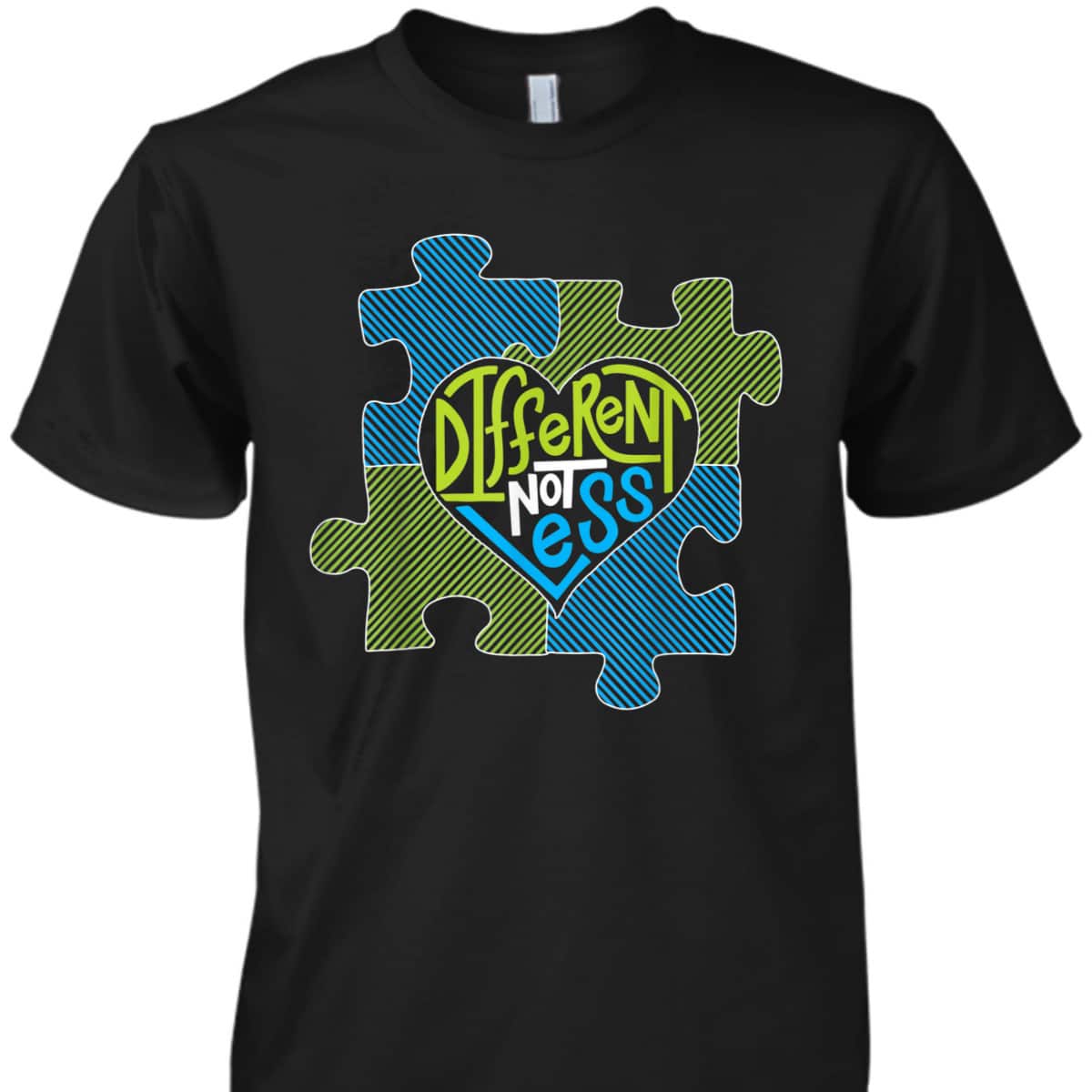 Different Not Less - Autism Puzzle Piece T-Shirt Different Not Less - Autism Puzzle Piece T-Shirt