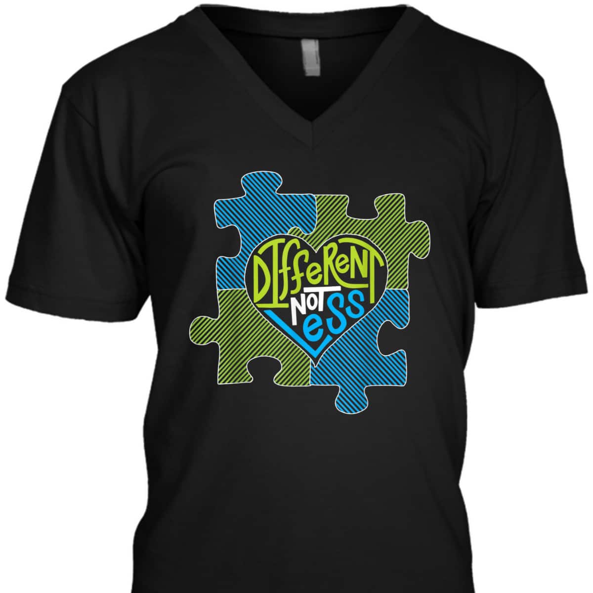 Different Not Less - Autism Puzzle Piece T-Shirt Different Not Less - Autism Puzzle Piece T-Shirt