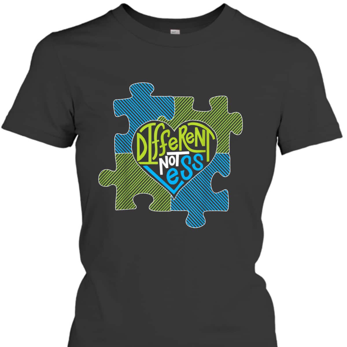 Different Not Less - Autism Puzzle Piece T-Shirt