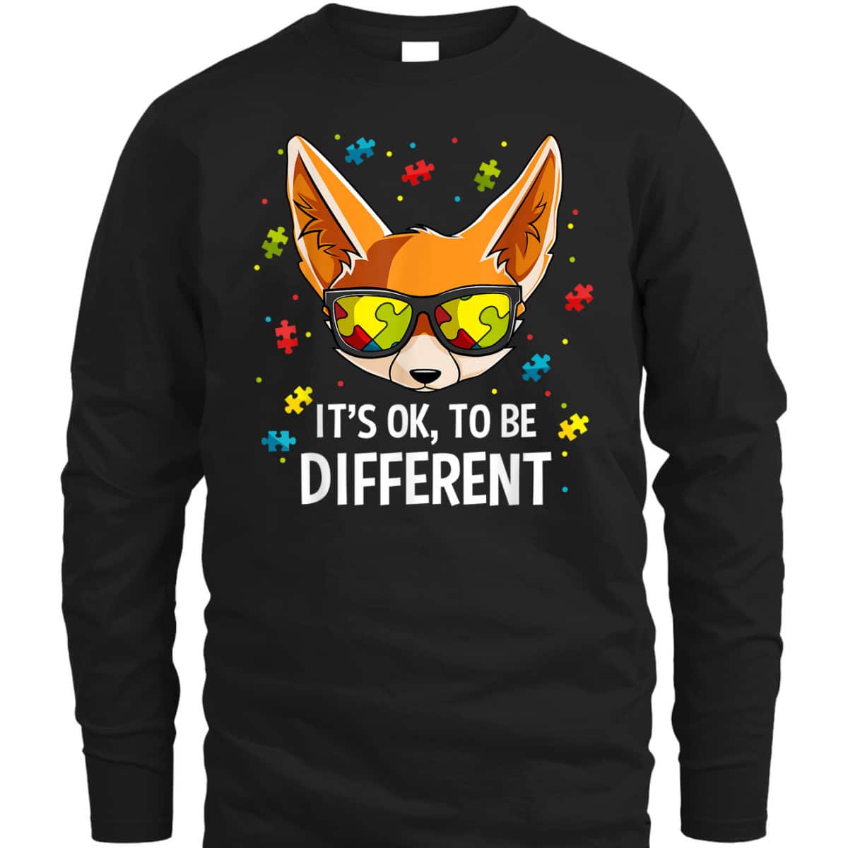 Autism Awareness Puzzle Piece Fox Boys Kids Gift T-Shirt Autism Awareness Puzzle Piece Fox Boys Kids Gift T-Shirt