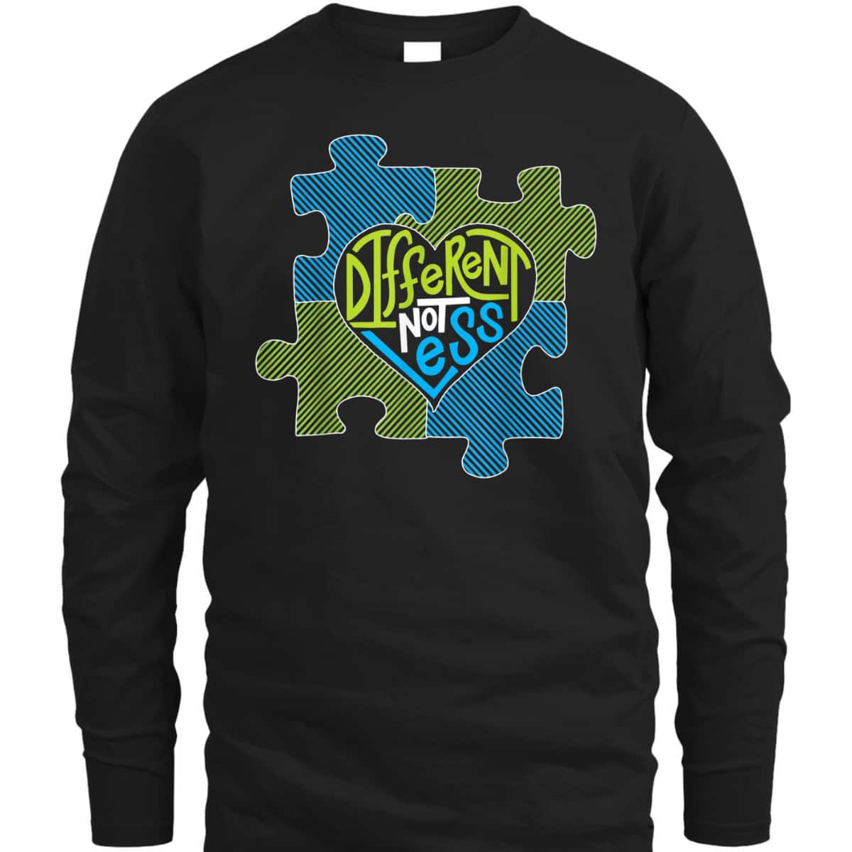 Different Not Less - Autism Puzzle Piece T-Shirt