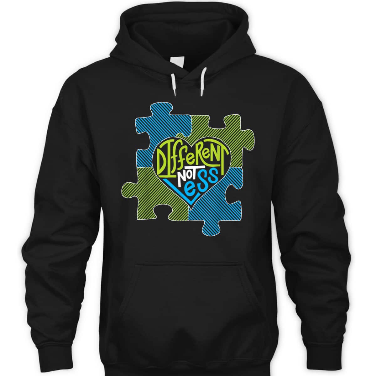 Different Not Less - Autism Puzzle Piece T-Shirt