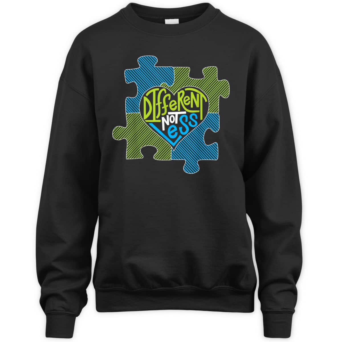 Different Not Less - Autism Puzzle Piece T-Shirt
