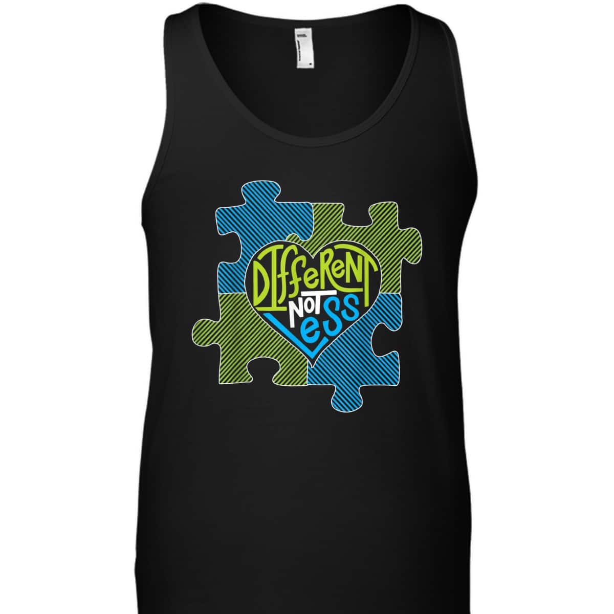 Different Not Less - Autism Puzzle Piece T-Shirt