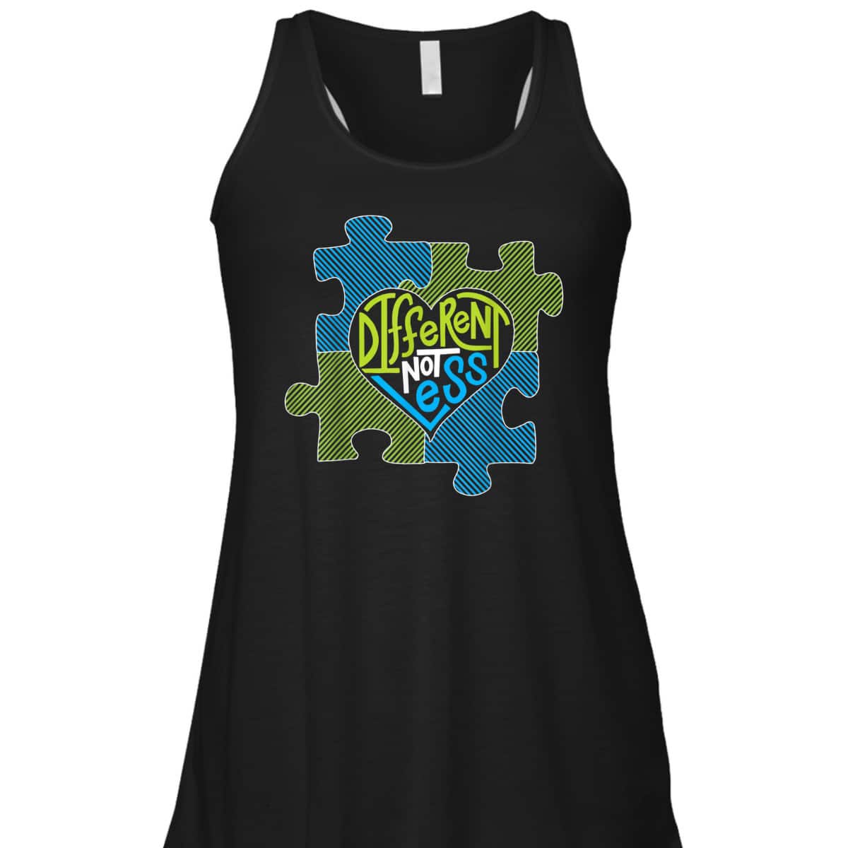 Different Not Less - Autism Puzzle Piece T-Shirt