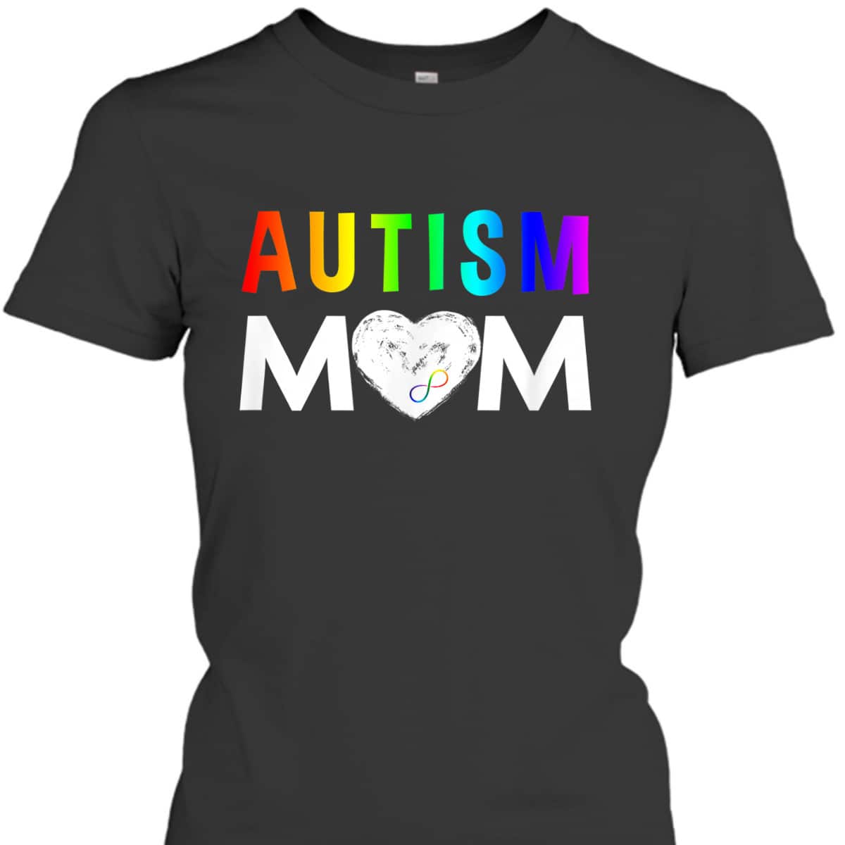Autism Mom - Red Instead Infinity T-Shirt Autism Mom - Red Instead Infinity T-Shirt