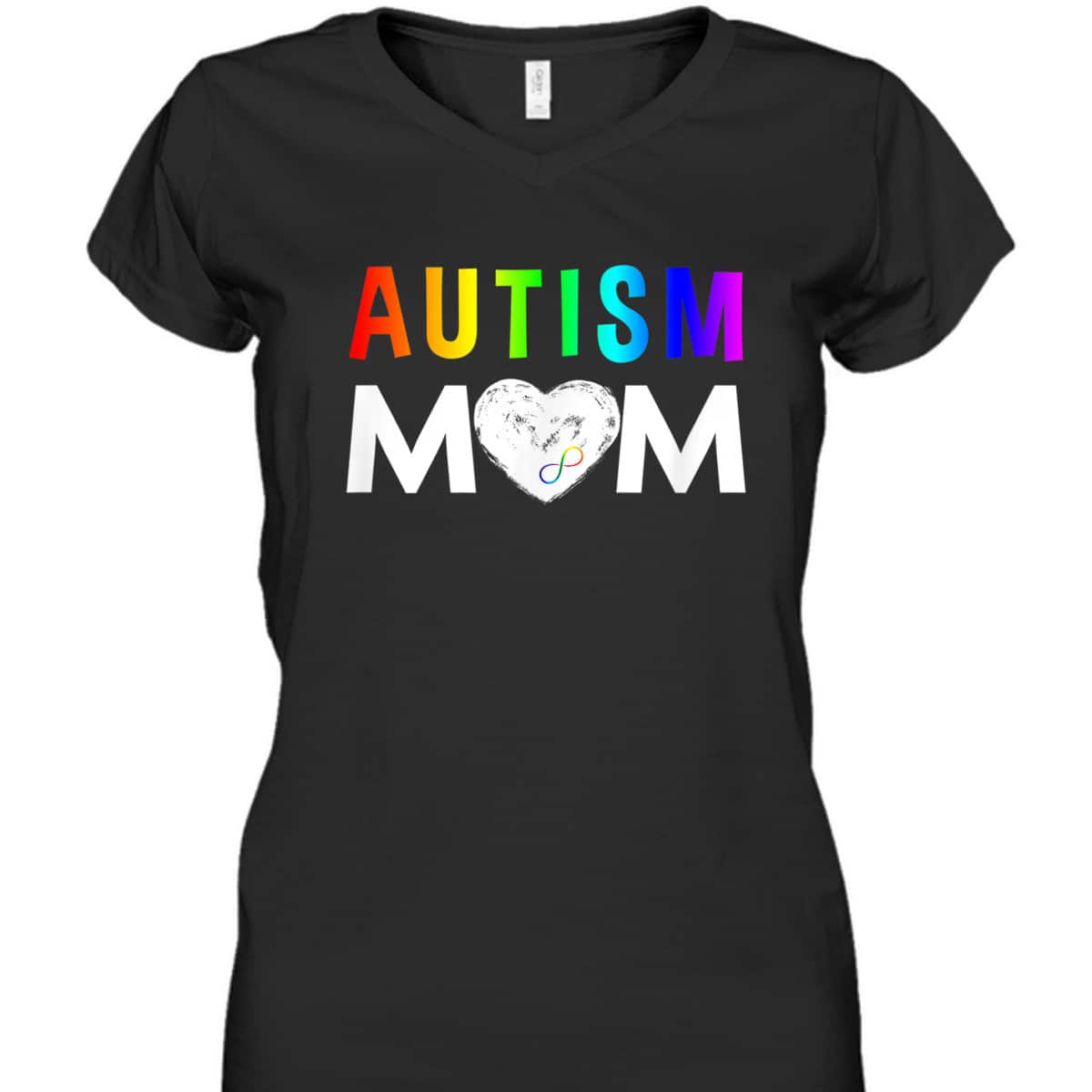 Autism Mom - Red Instead Infinity T-Shirt