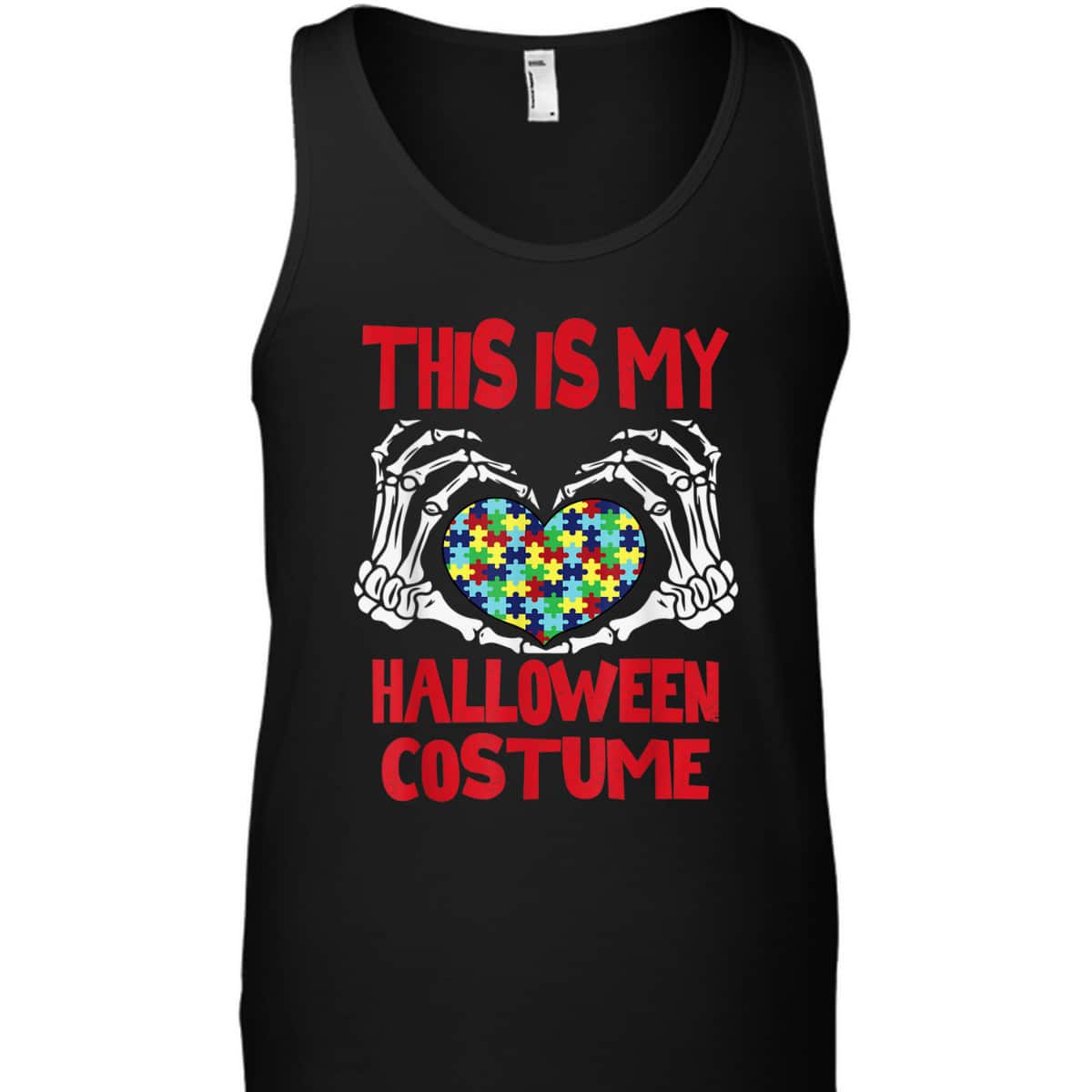 This Is My Halloween Costume Skeleton Hands Autism Awareness T-Shirt This Is My Halloween Costume Skeleton Hands Autism Awareness T-Shirt