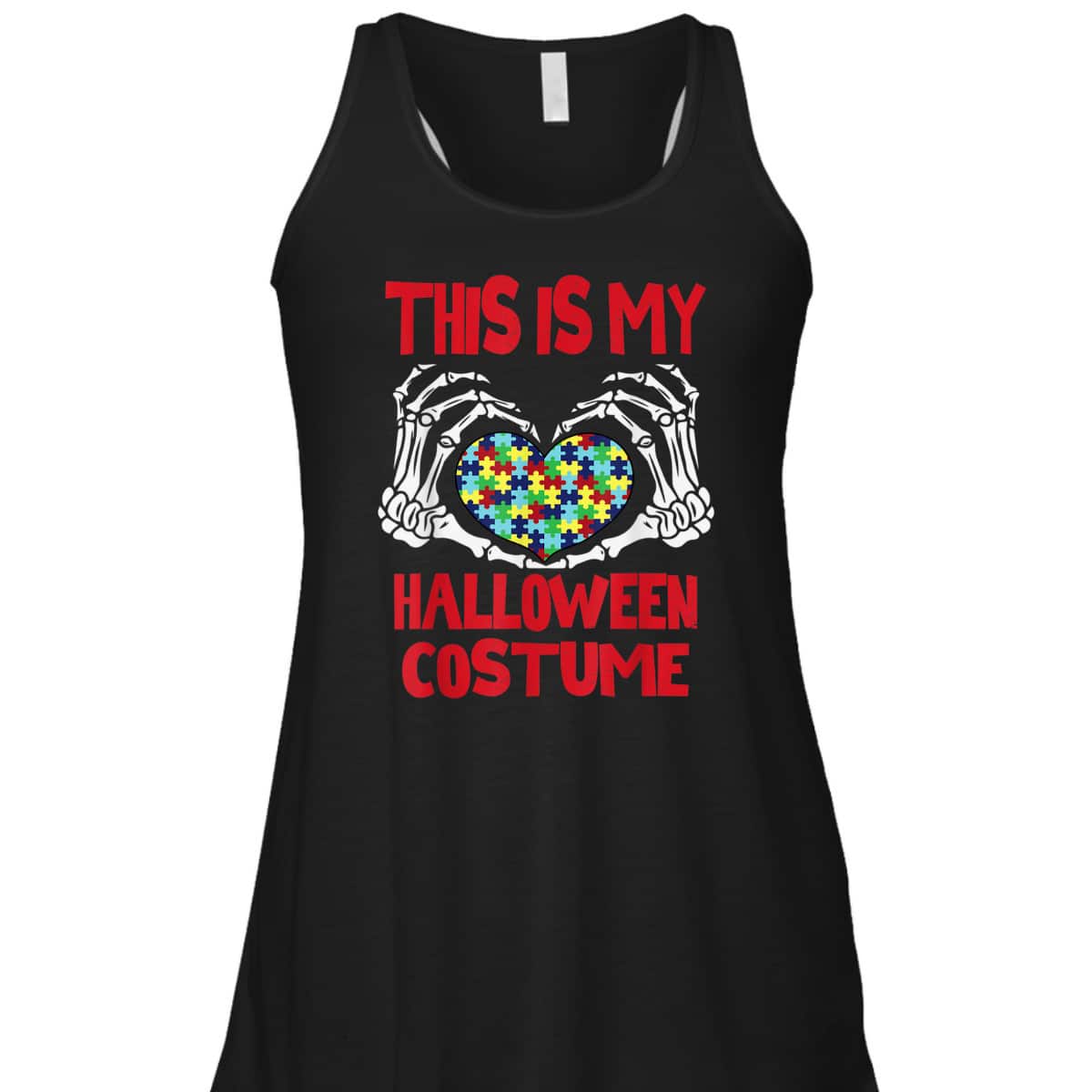 This Is My Halloween Costume Skeleton Hands Autism Awareness T-Shirt This Is My Halloween Costume Skeleton Hands Autism Awareness T-Shirt