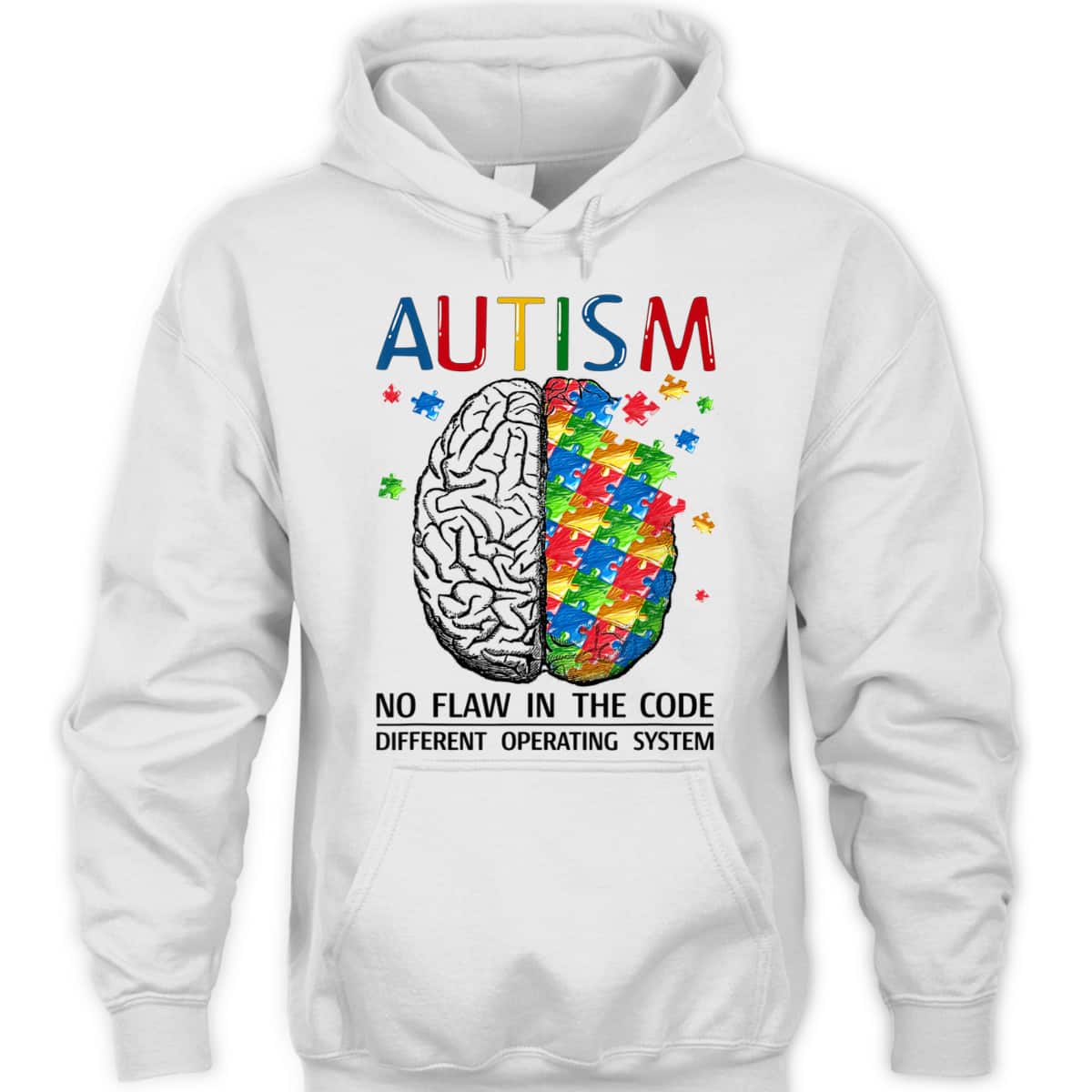 Autism No Flaw In The Code Autistic Brain Autism Awareness T-Shirt Autism No Flaw In The Code Autistic Brain Autism Awareness T-Shirt