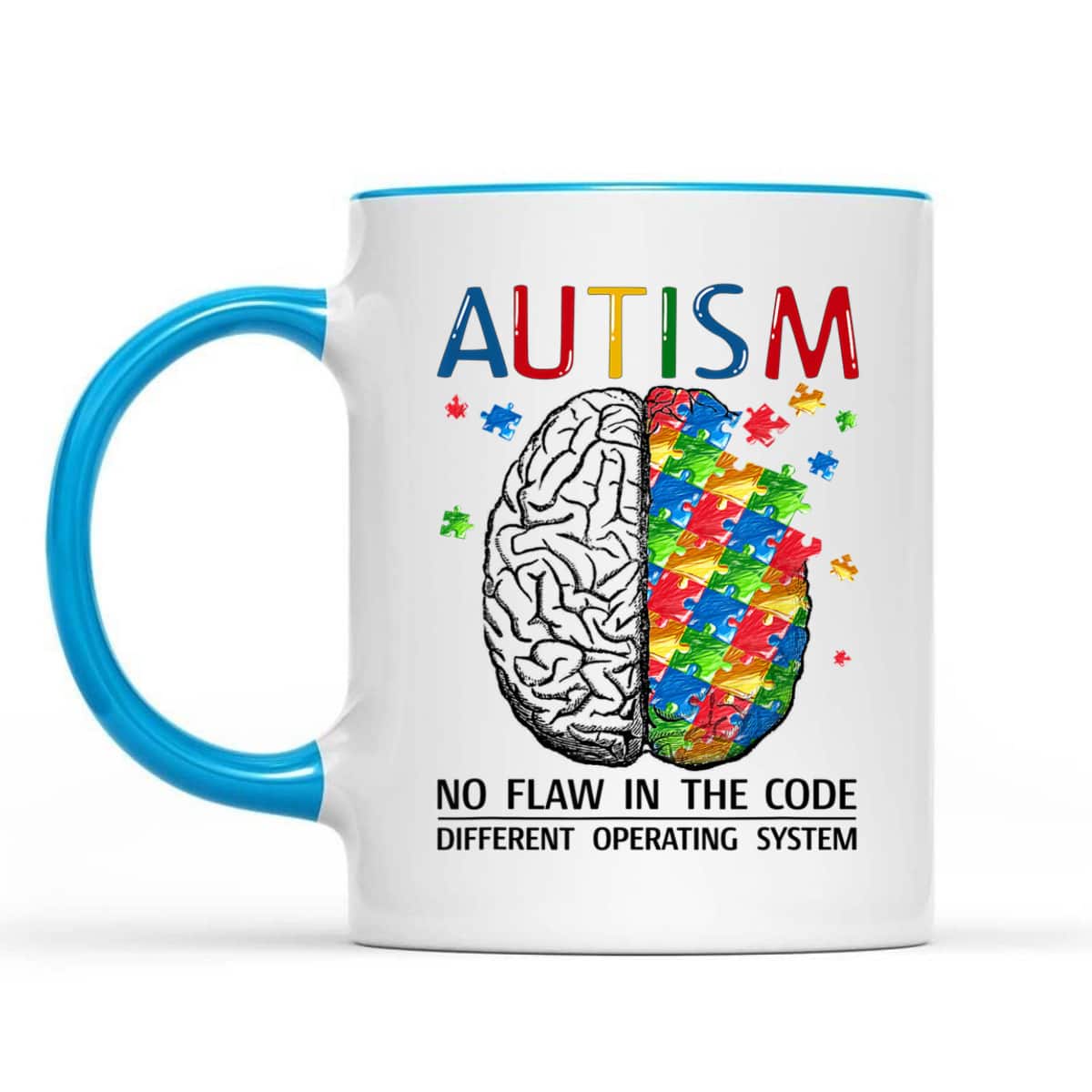 Autism No Flaw In The Code Autistic Brain Autism Awareness T-Shirt Autism No Flaw In The Code Autistic Brain Autism Awareness T-Shirt