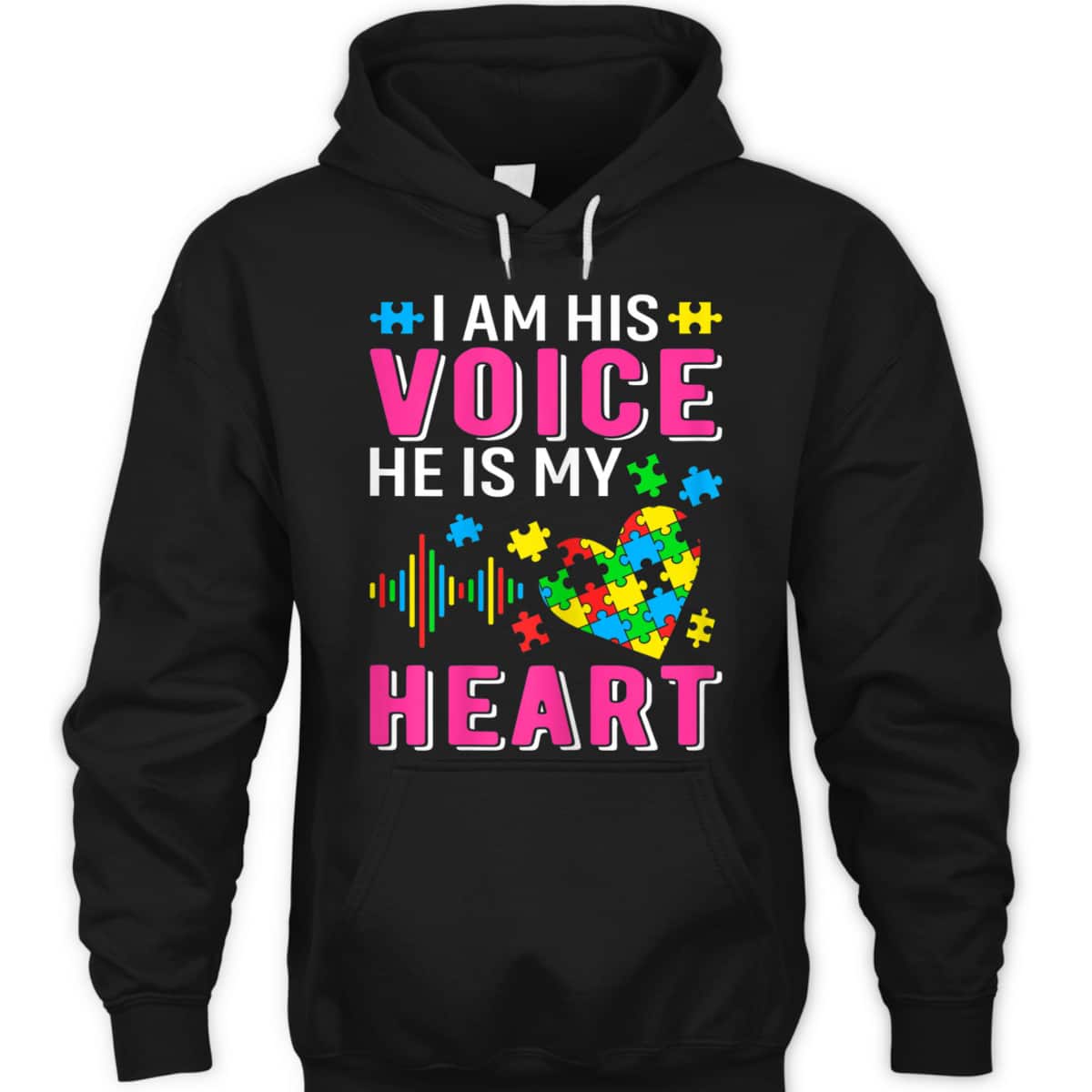 Womens Im His Voice Autism Mom Grandma Sister Aunt Teacher Friends T-Shirt Womens Im His Voice Autism Mom Grandma Sister Aunt Teacher Friends T-Shirt