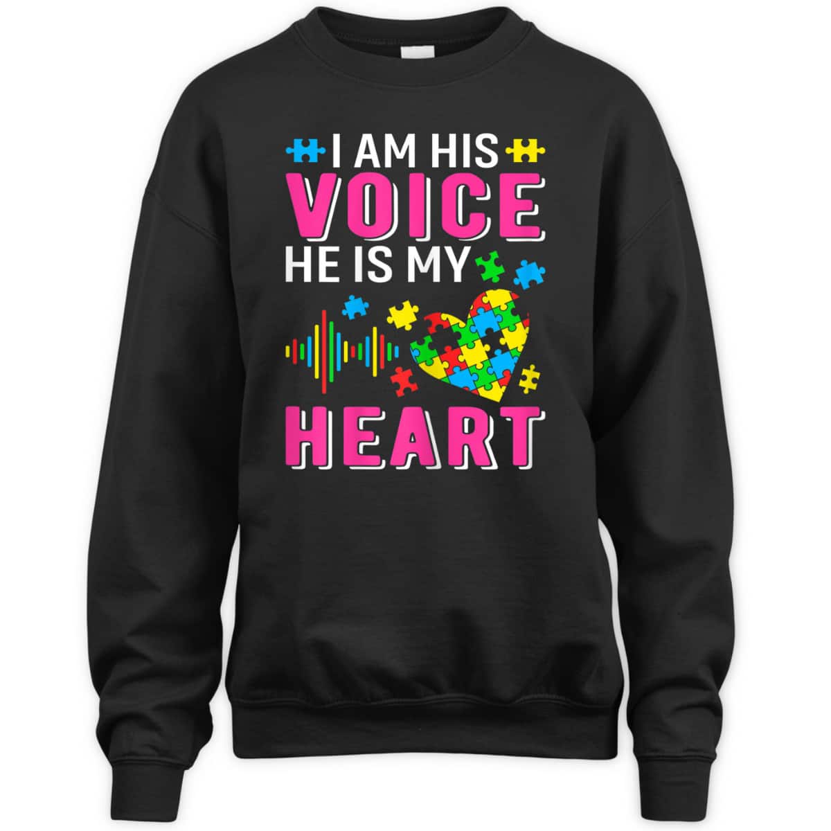 Womens Im His Voice Autism Mom Grandma Sister Aunt Teacher Friends T-Shirt Womens Im His Voice Autism Mom Grandma Sister Aunt Teacher Friends T-Shirt