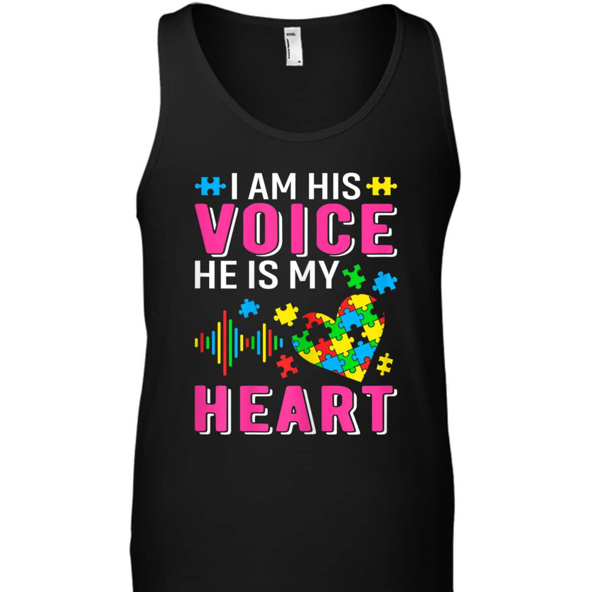 Womens Im His Voice Autism Mom Grandma Sister Aunt Teacher Friends T-Shirt Womens Im His Voice Autism Mom Grandma Sister Aunt Teacher Friends T-Shirt
