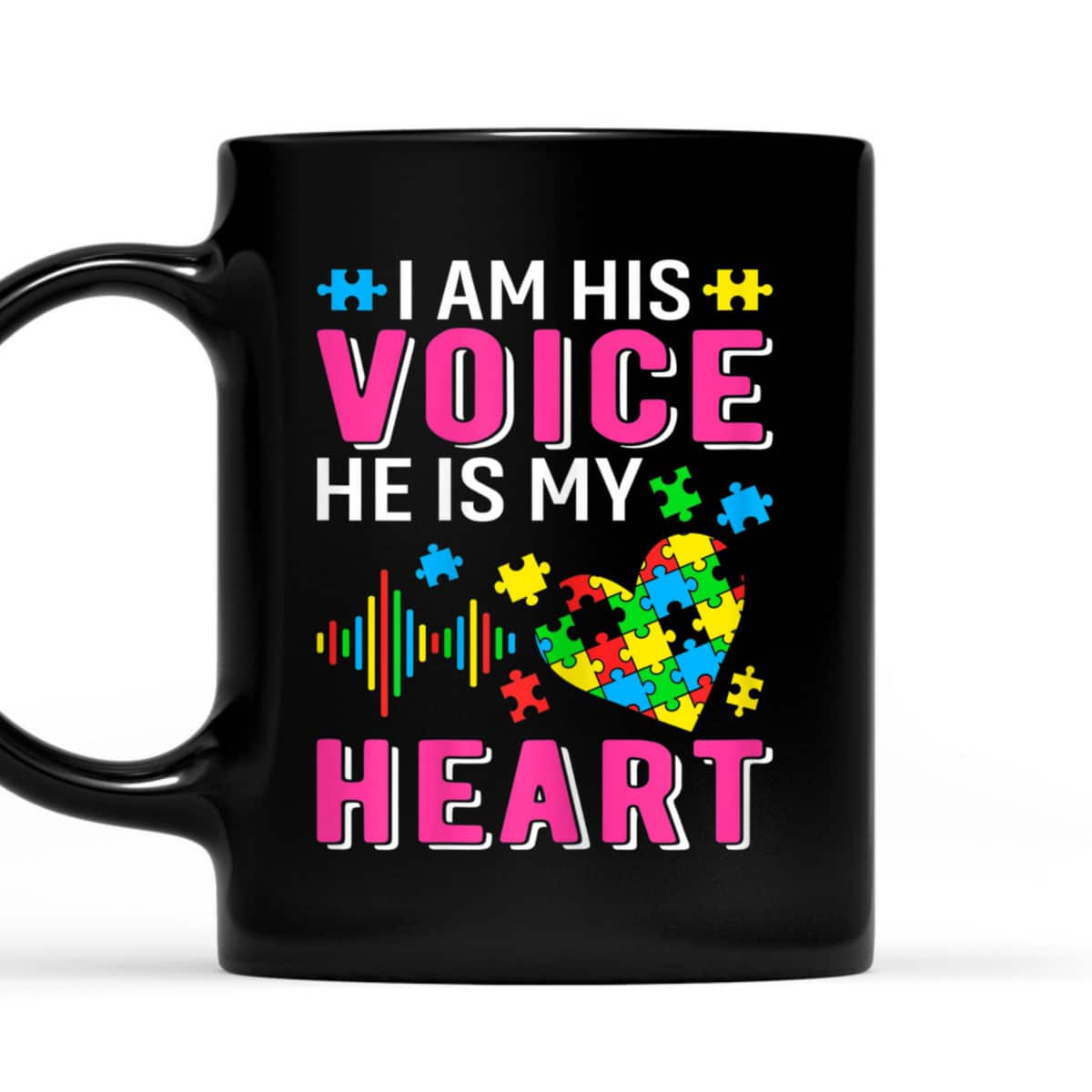 Womens Im His Voice Autism Mom Grandma Sister Aunt Teacher Friends T-Shirt Womens Im His Voice Autism Mom Grandma Sister Aunt Teacher Friends T-Shirt