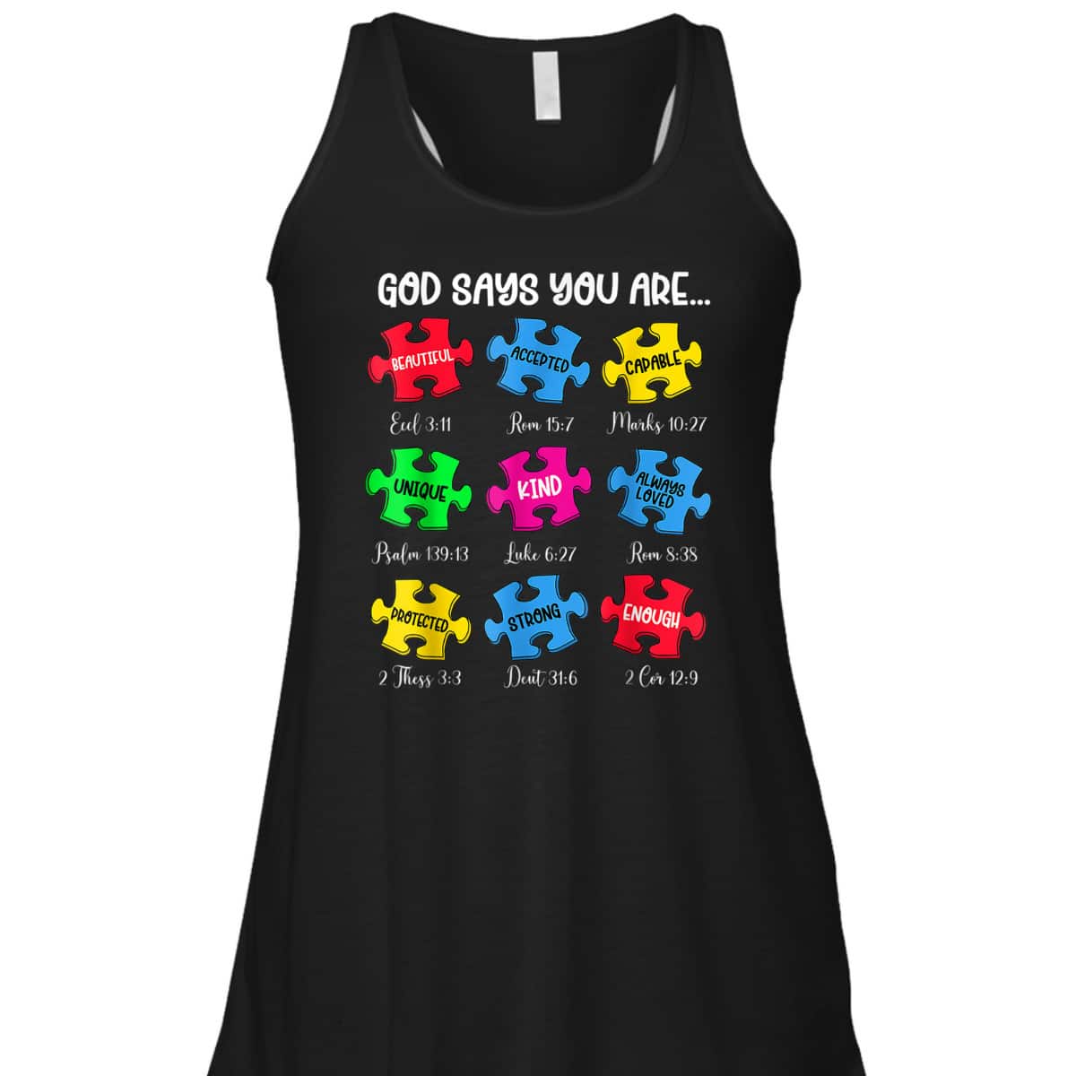 Autism Awareness Christian God Say You Are T-Shirt
