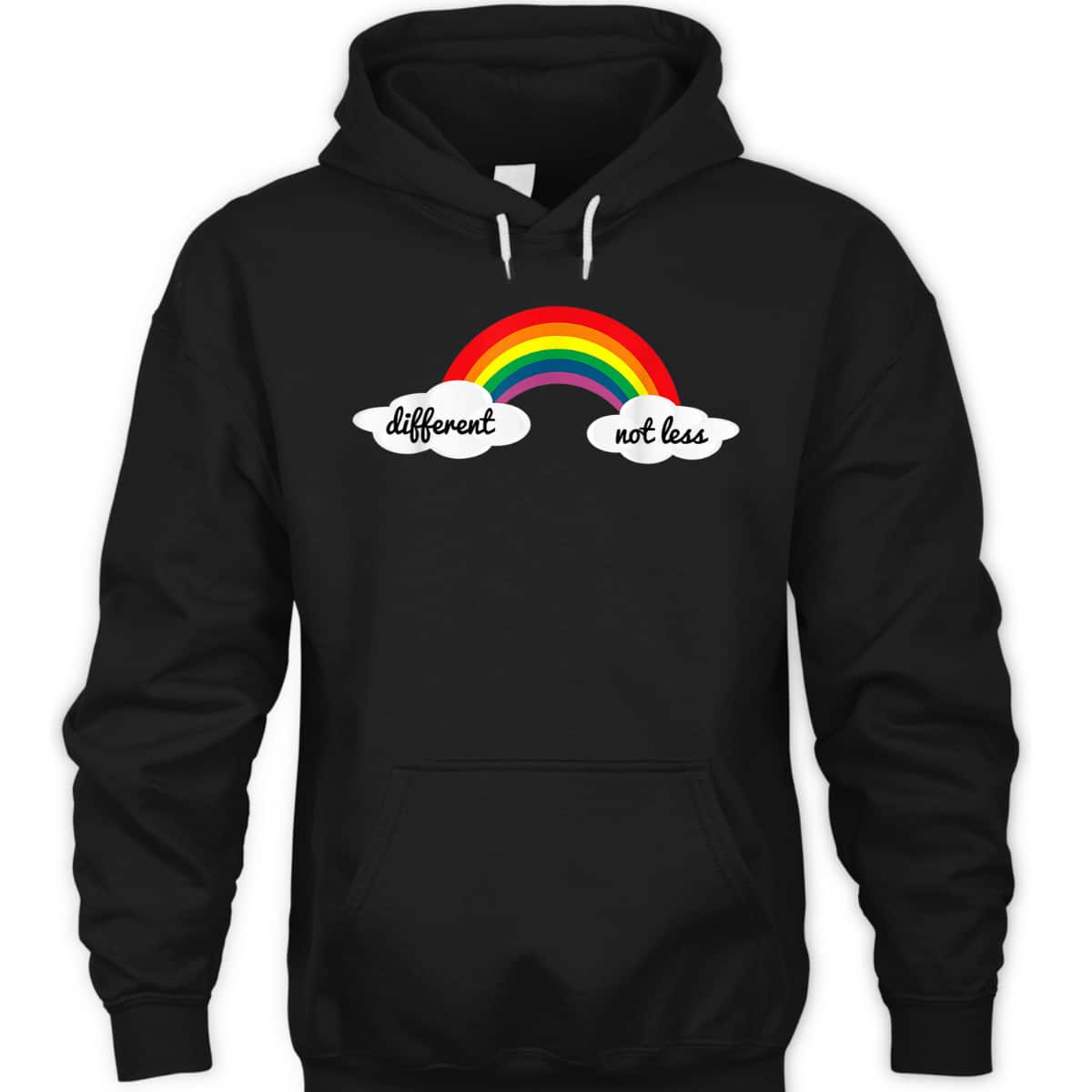 Different Not Less Autism Awareness Month Rainbow T-Shirt Different Not Less Autism Awareness Month Rainbow T-Shirt