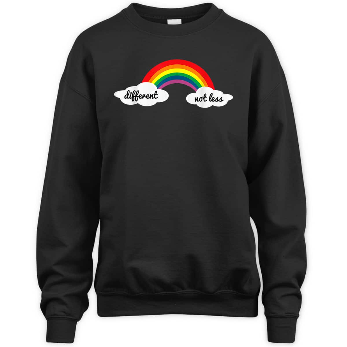 Different Not Less Autism Awareness Month Rainbow T-Shirt