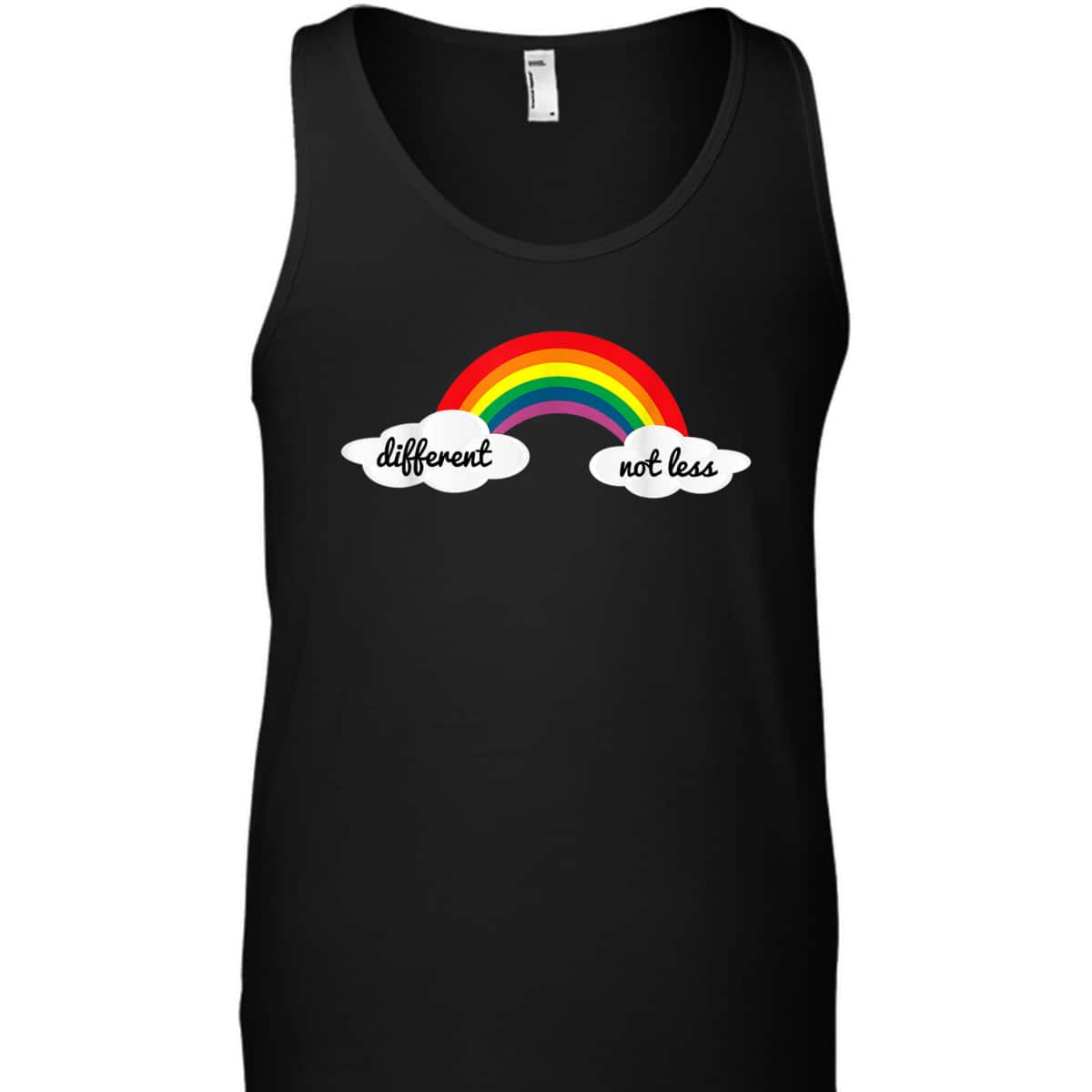 Different Not Less Autism Awareness Month Rainbow T-Shirt Different Not Less Autism Awareness Month Rainbow T-Shirt