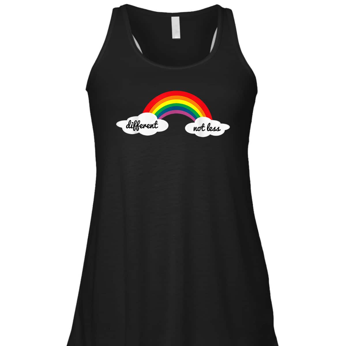Different Not Less Autism Awareness Month Rainbow T-Shirt