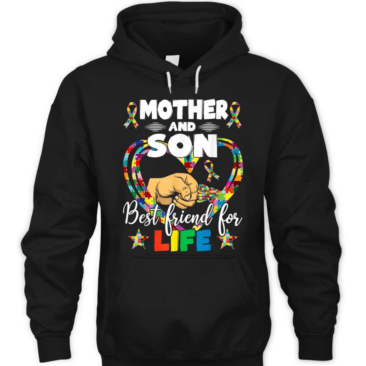 Supportive Women Autism Awareness Mother And Son T-Shirt Supportive Women Autism Awareness Mother And Son T-Shirt