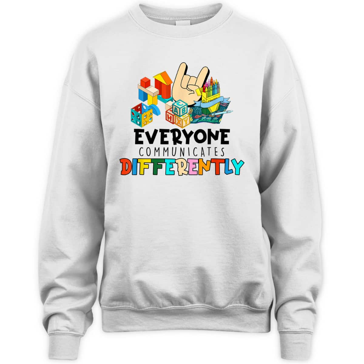 Everyone Communicates Differently Autism Special Education T-Shirt