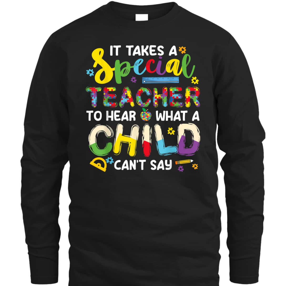 Autism Awareness Teachers It Takes A Special Teacher T-Shirt Autism Awareness Teachers It Takes A Special Teacher T-Shirt