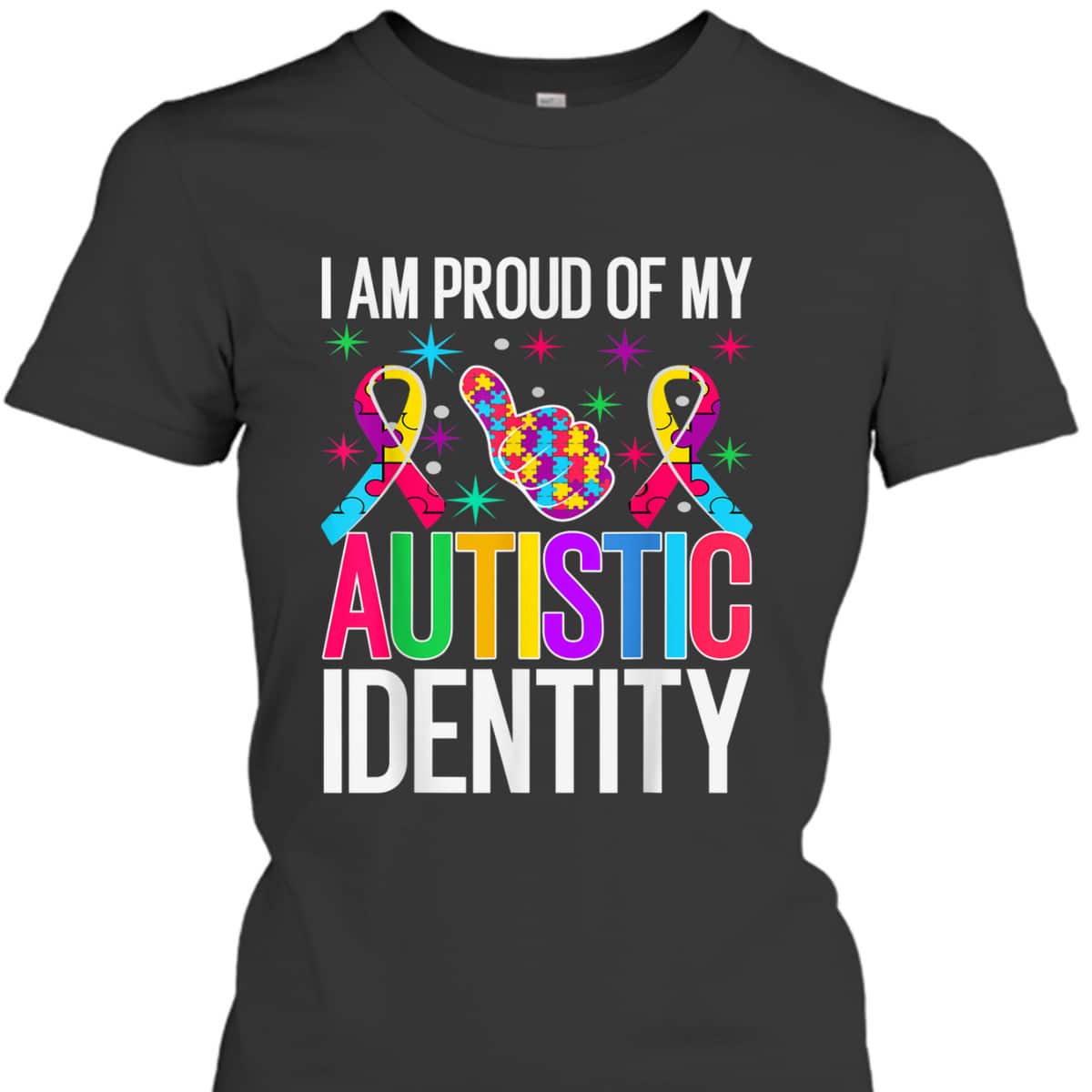 I Am Proud Of My Autistic Identity, Autism Awareness T-Shirt