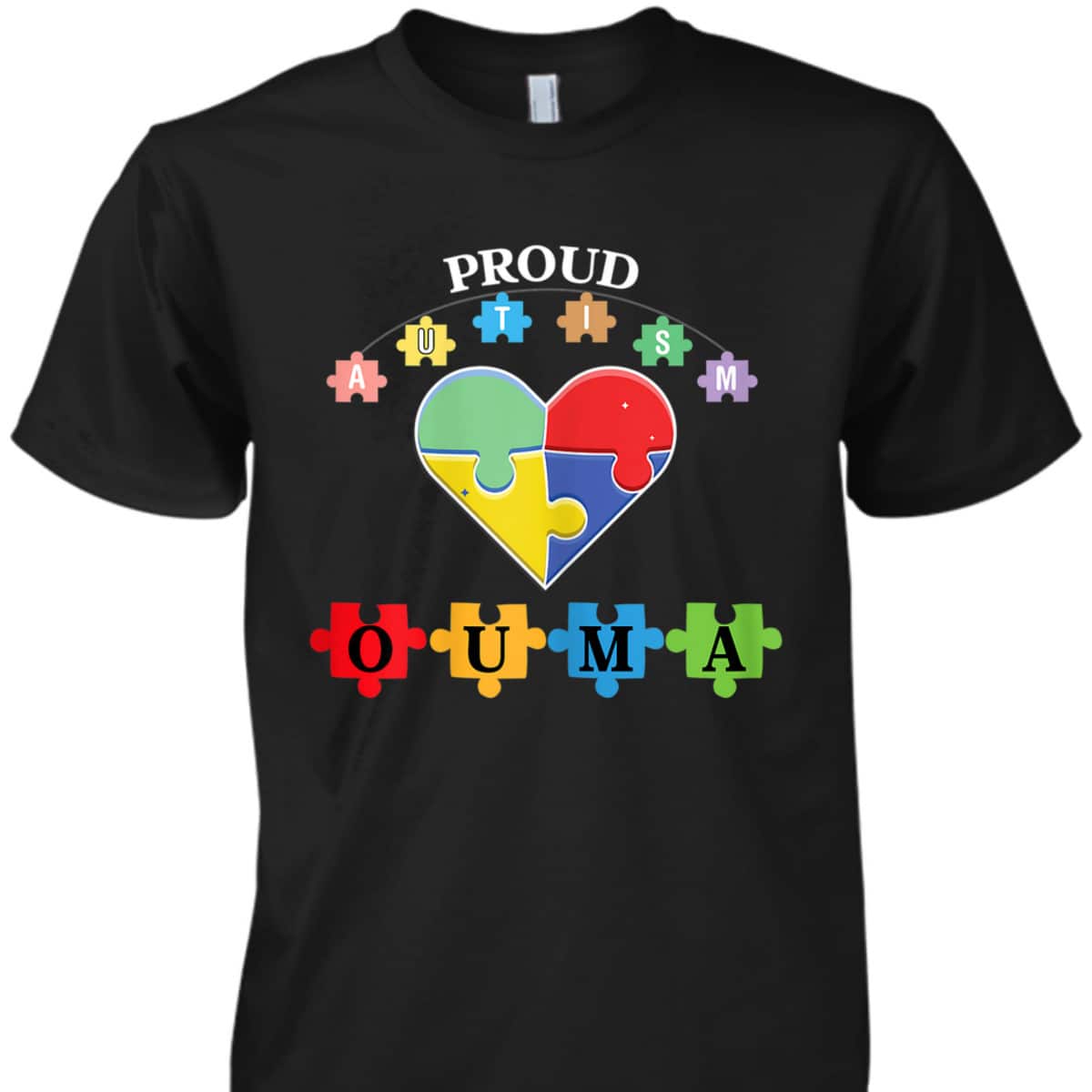 Womens Proud Autism Ouma Family Matching Autism Awareness Gift T-Shirt Womens Proud Autism Ouma Family Matching Autism Awareness Gift T-Shirt
