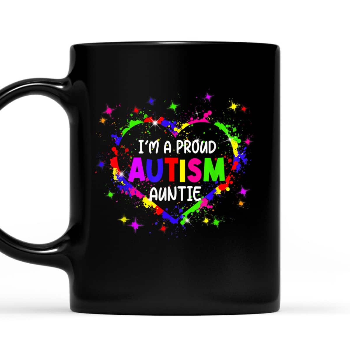 I'm A Proud Autism Auntie Women Girls Autism Awareness Heart T-Shirt