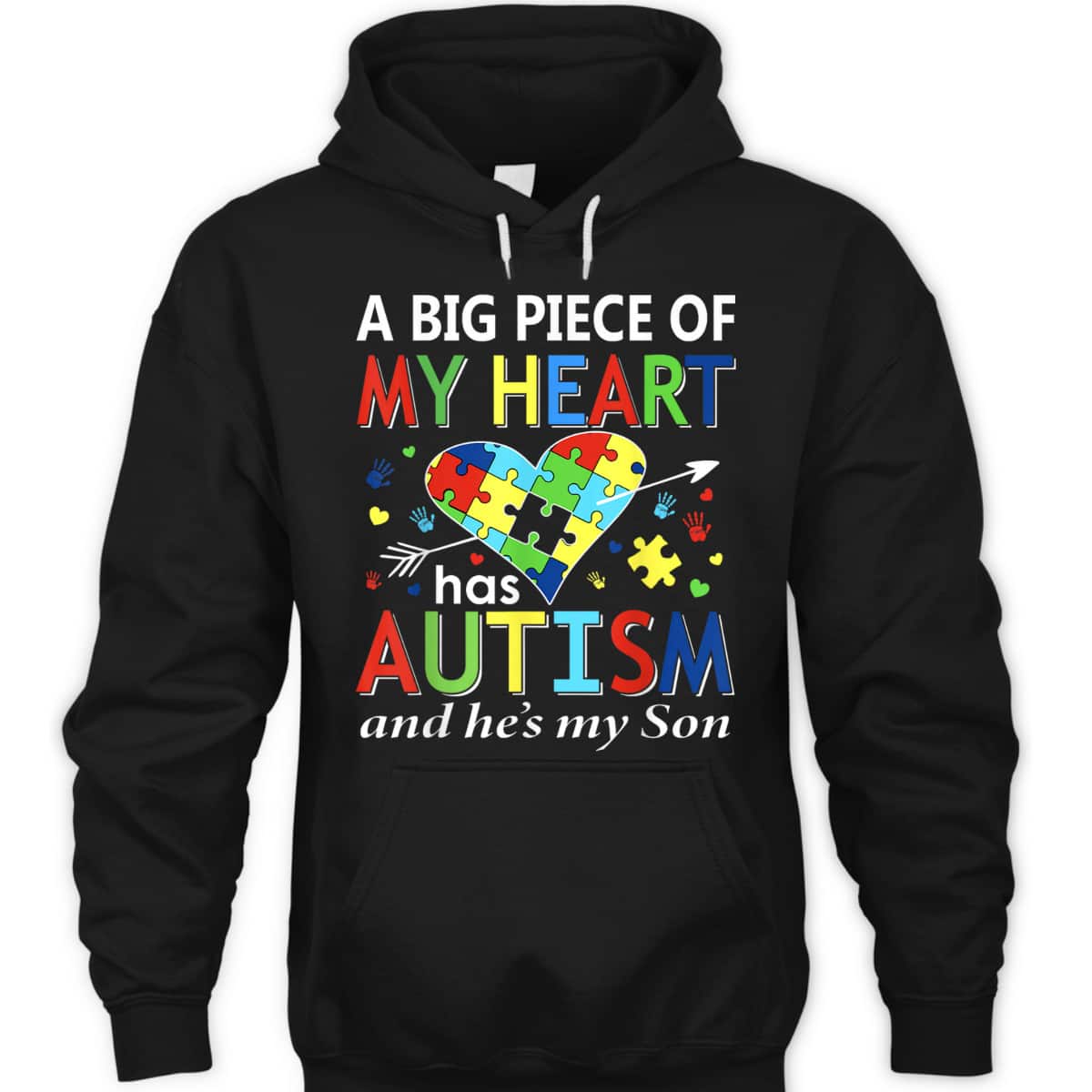 Autistic Boy Piece My Heart Has Autism He's My Son Mom Dad T-Shirt Autistic Boy Piece My Heart Has Autism He's My Son Mom Dad T-Shirt