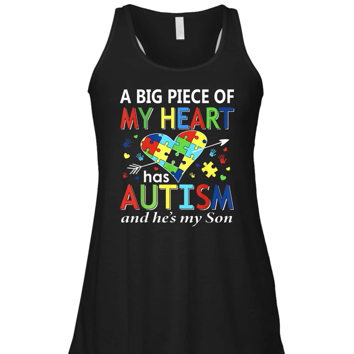 Autistic Boy Piece My Heart Has Autism He's My Son Mom Dad T-Shirt Autistic Boy Piece My Heart Has Autism He's My Son Mom Dad T-Shirt