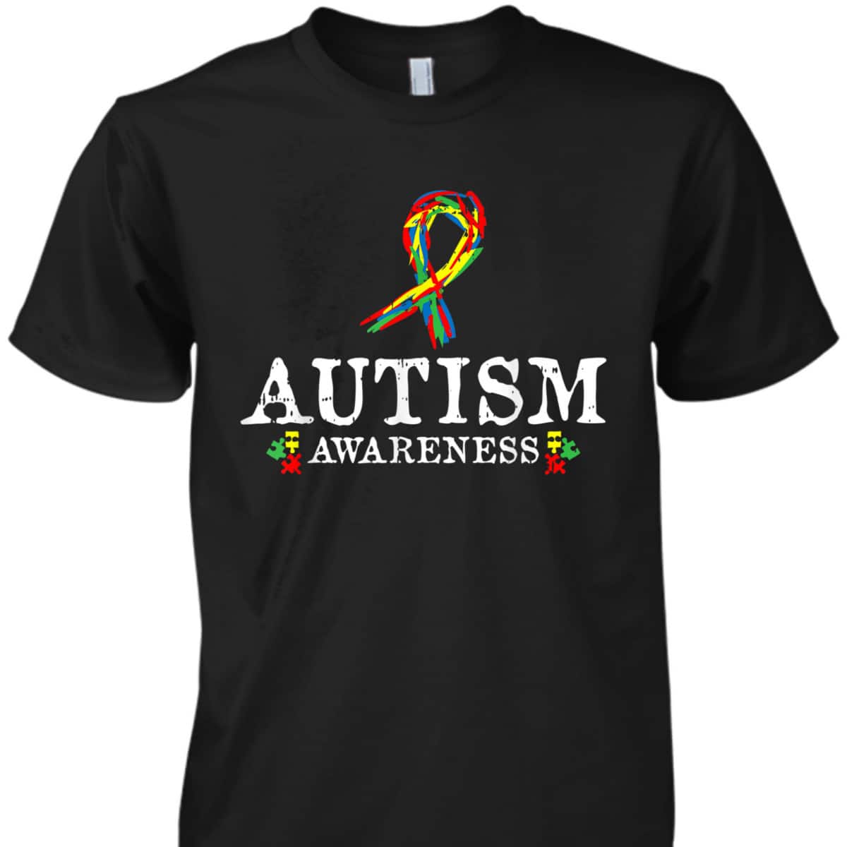 Puzzle Piece Ribbon Autism Awareness Gifts For Adults T-Shirt