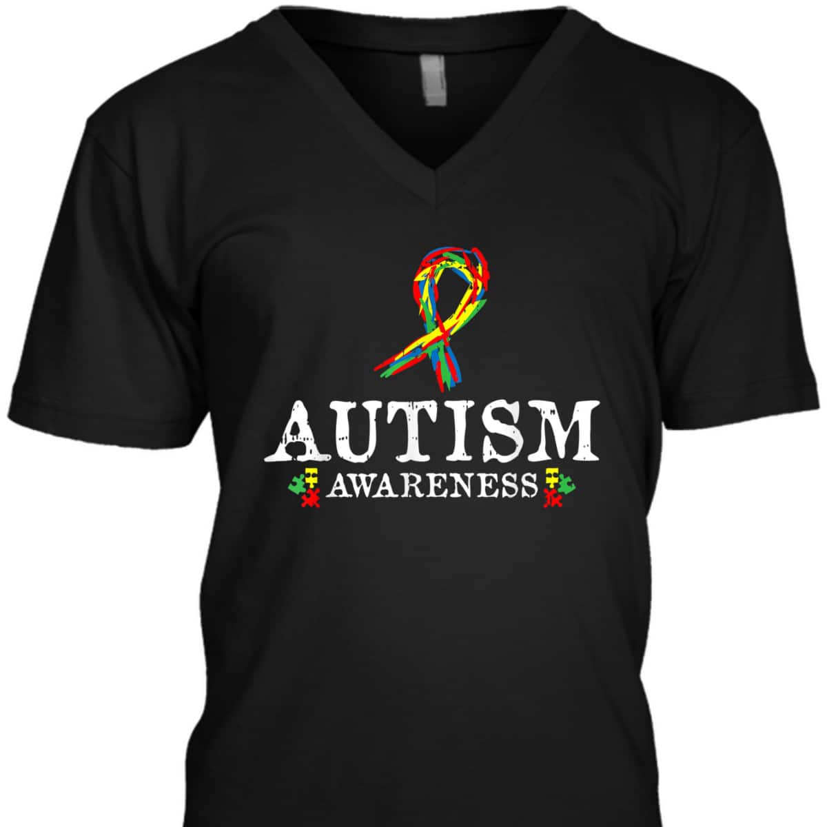 Puzzle Piece Ribbon Autism Awareness Gifts For Adults T-Shirt Puzzle Piece Ribbon Autism Awareness Gifts For Adults T-Shirt