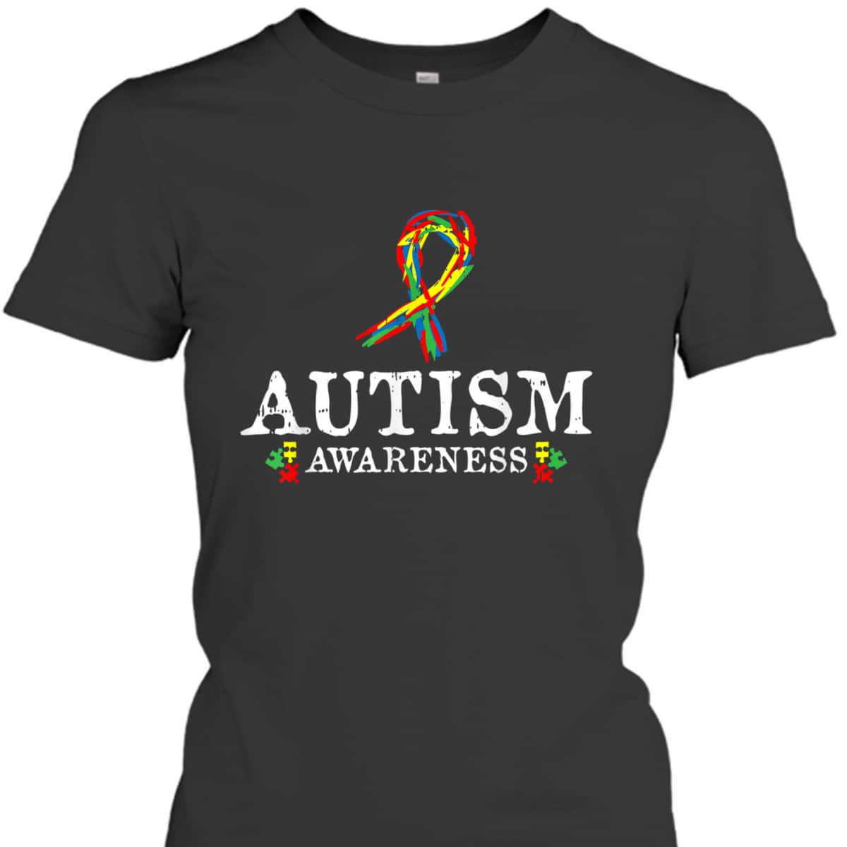 Puzzle Piece Ribbon Autism Awareness Gifts For Adults T-Shirt