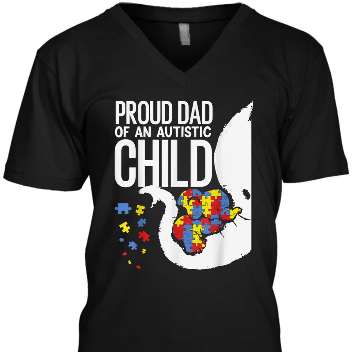 Proud Dad Of An Autistic Child, Autism Awareness, Autism Dad T-Shirt Proud Dad Of An Autistic Child, Autism Awareness, Autism Dad T-Shirt