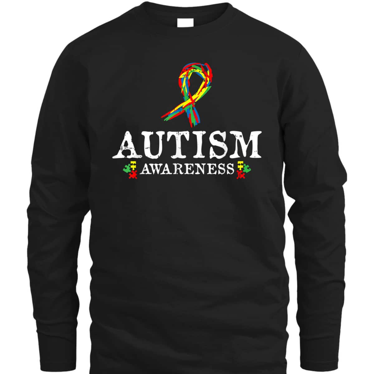 Puzzle Piece Ribbon Autism Awareness Gifts For Adults T-Shirt