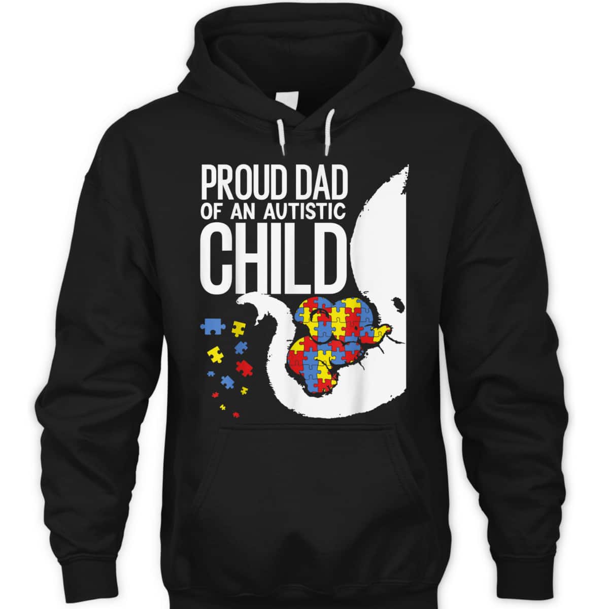 Proud Dad Of An Autistic Child, Autism Awareness, Autism Dad T-Shirt