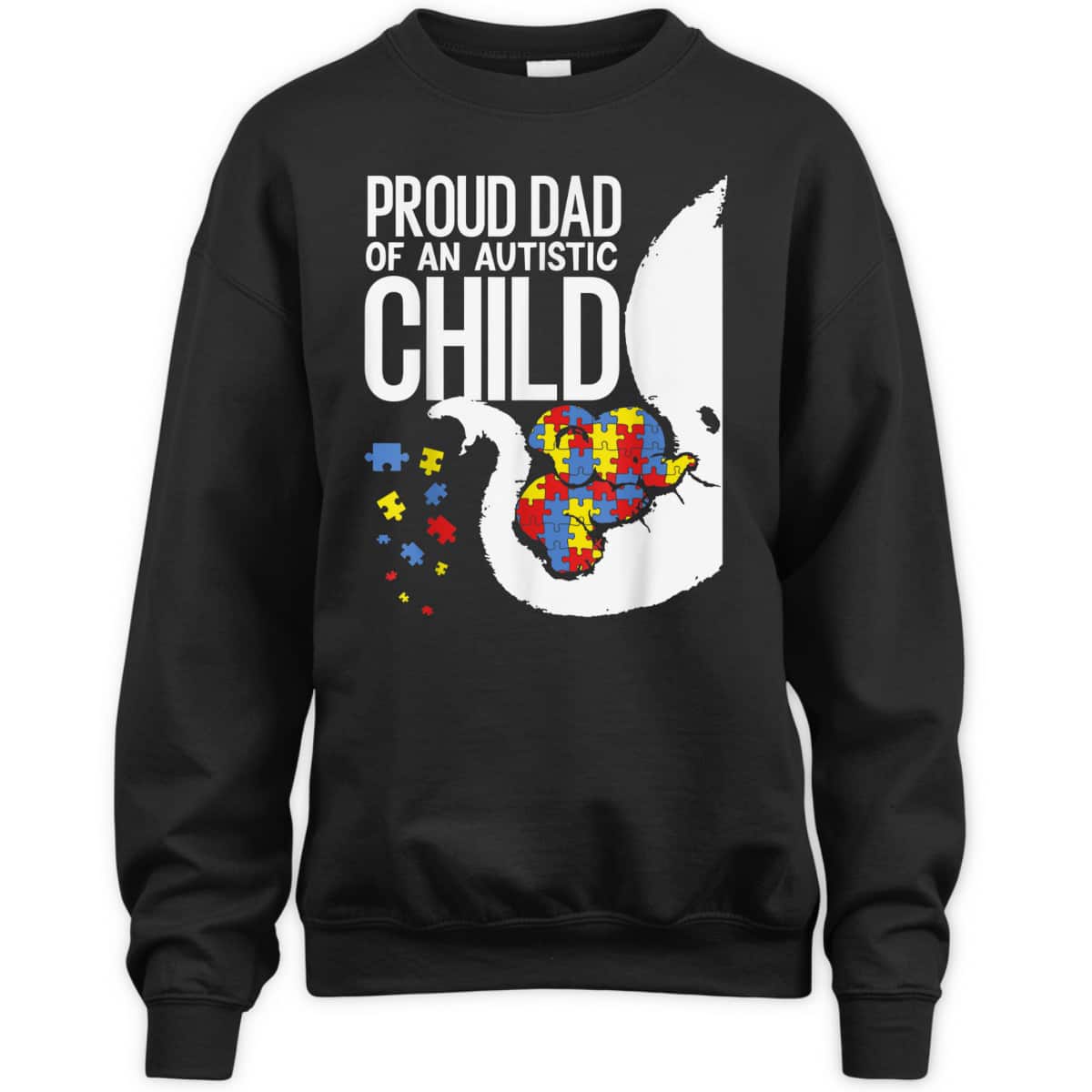 Proud Dad Of An Autistic Child, Autism Awareness, Autism Dad T-Shirt
