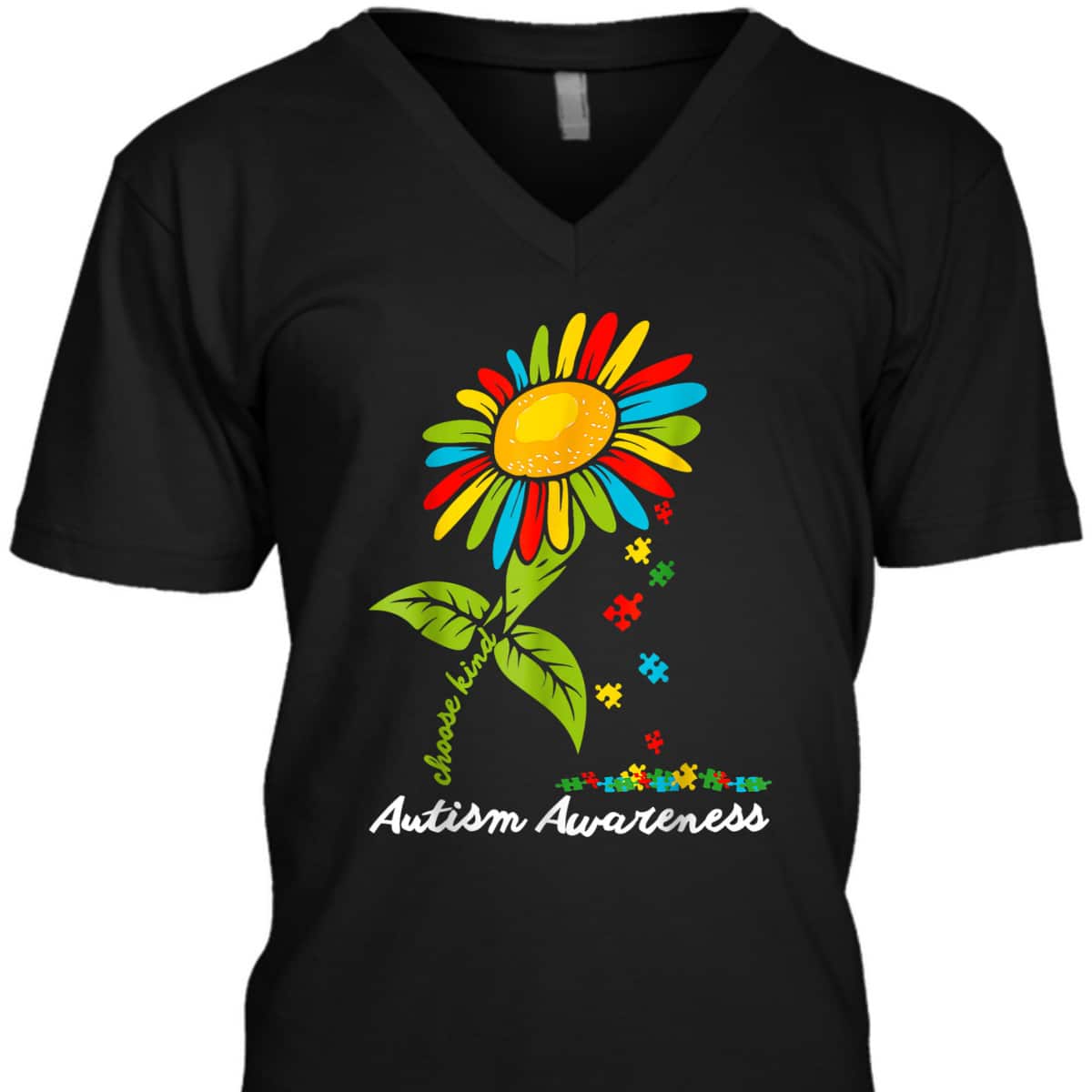 Choose Kind Autism Awareness Month Women Sunflower Mom T-Shirt Choose Kind Autism Awareness Month Women Sunflower Mom T-Shirt