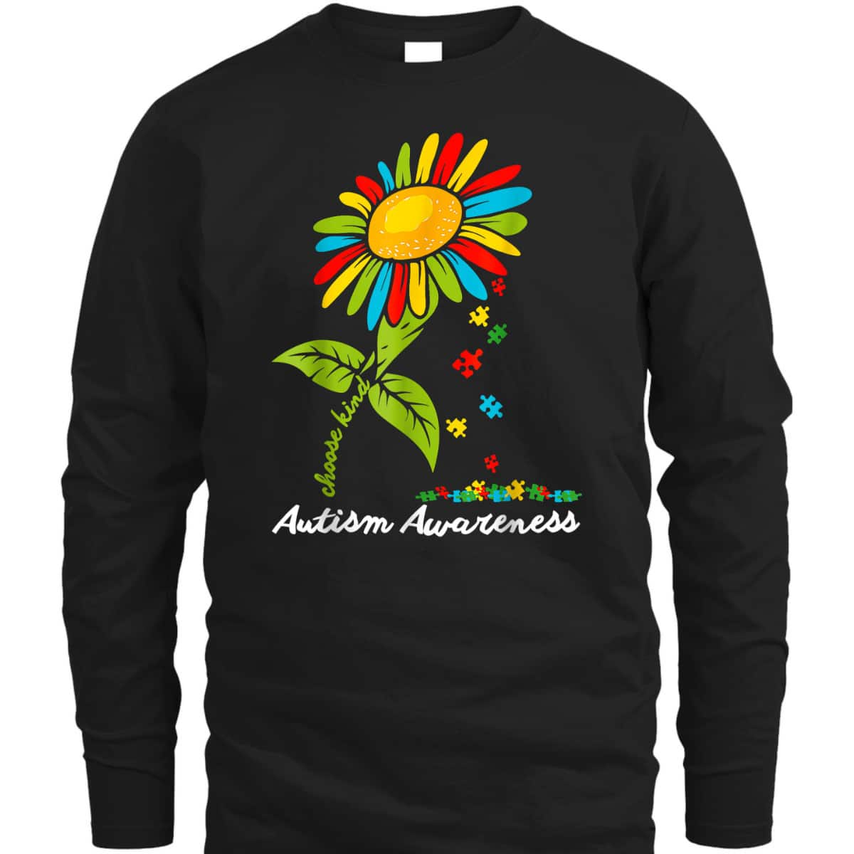 Choose Kind Autism Awareness Month Women Sunflower Mom T-Shirt Choose Kind Autism Awareness Month Women Sunflower Mom T-Shirt