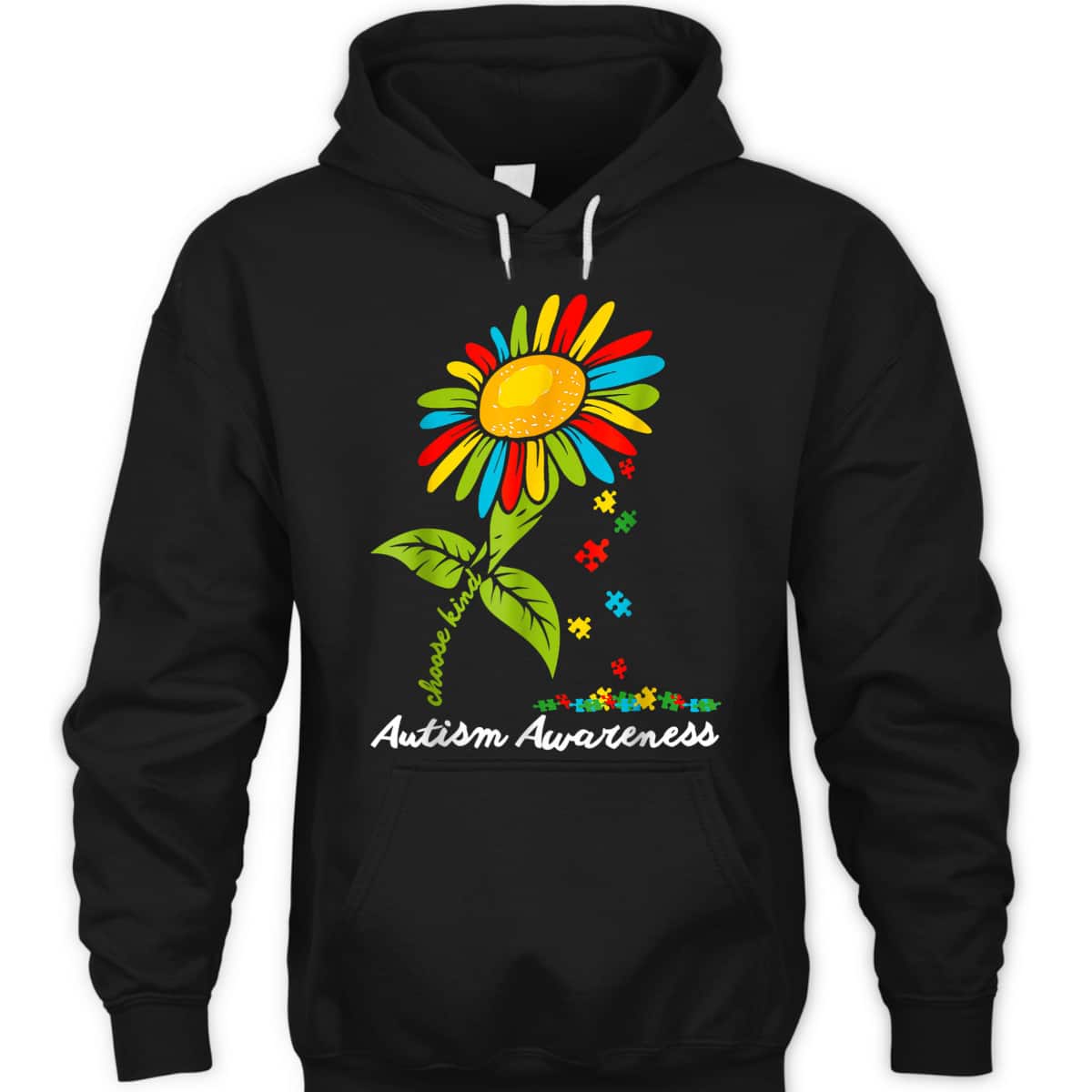 Choose Kind Autism Awareness Month Women Sunflower Mom T-Shirt