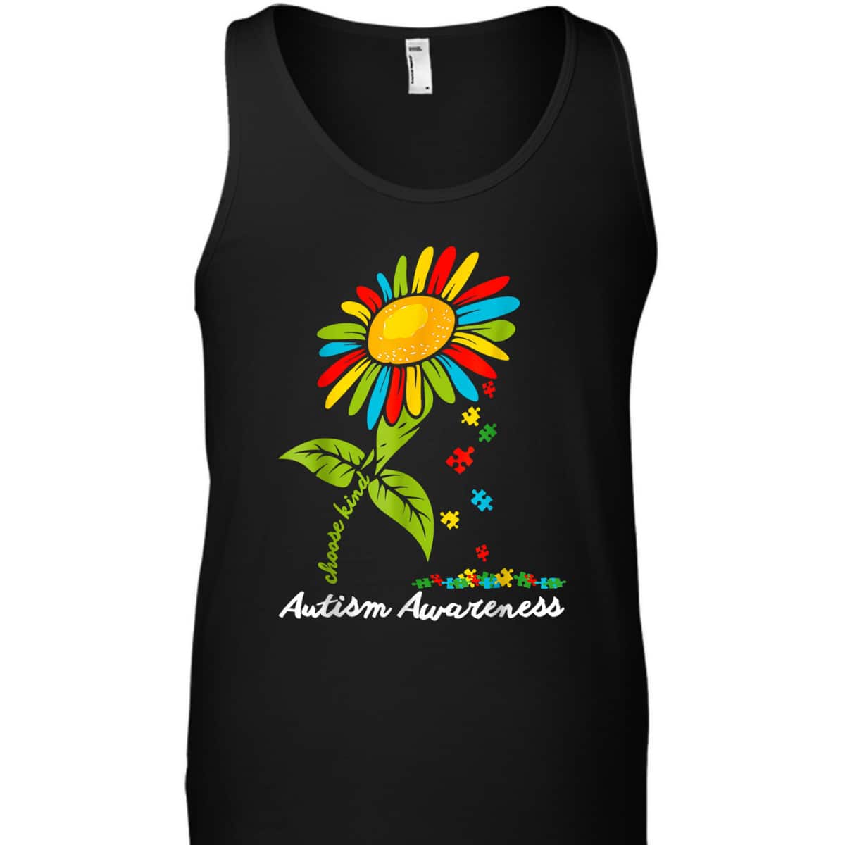 Choose Kind Autism Awareness Month Women Sunflower Mom T-Shirt
