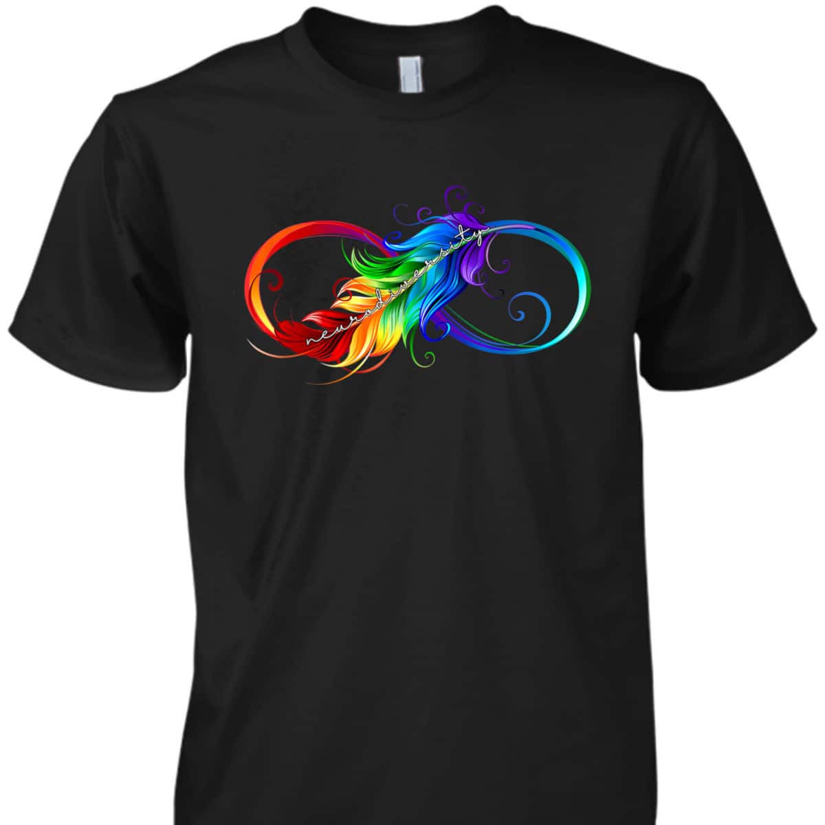 Neurodiversity Symbol Rainbow Infinity Autism Mom Awareness T-Shirt Neurodiversity Symbol Rainbow Infinity Autism Mom Awareness T-Shirt