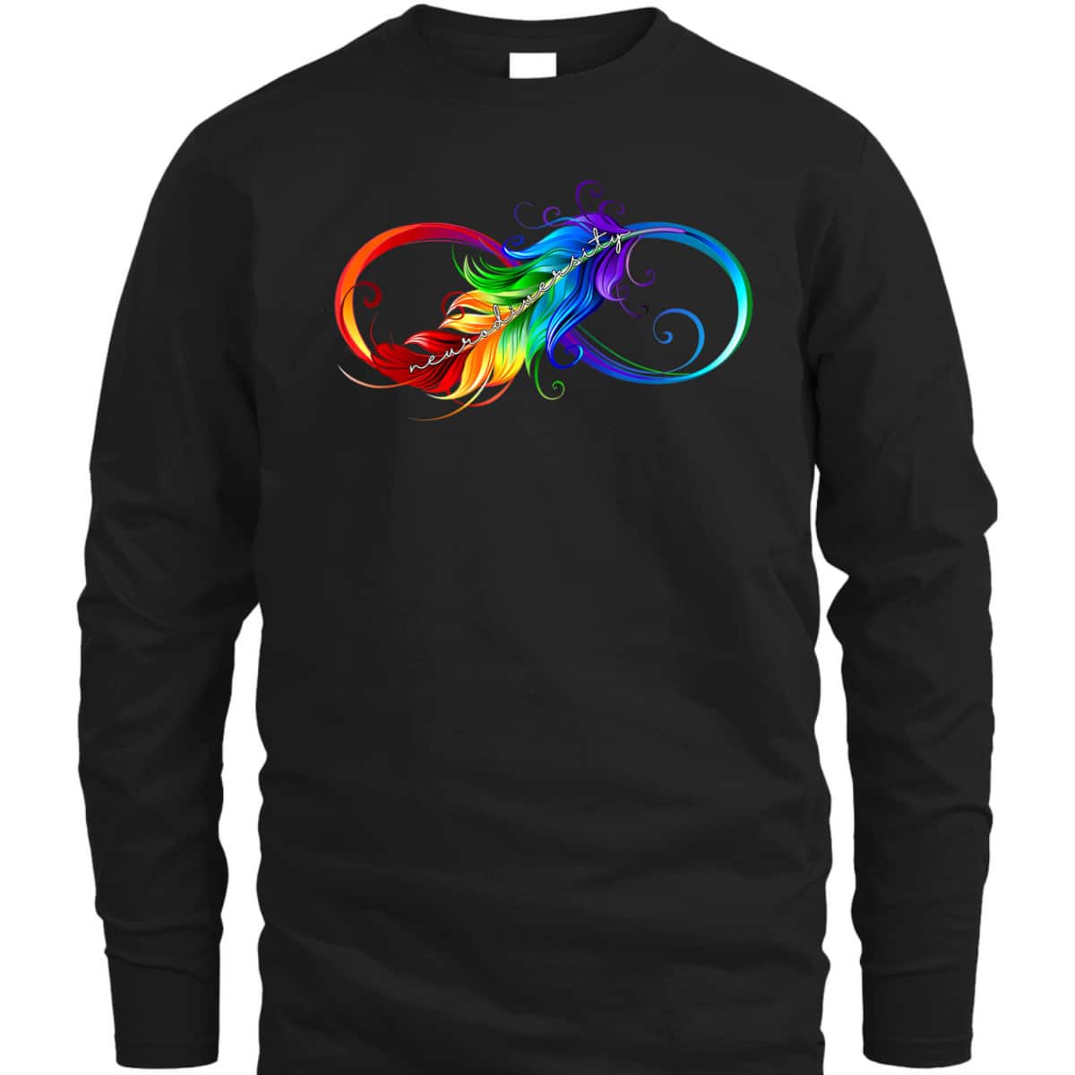 Neurodiversity Symbol Rainbow Infinity Autism Mom Awareness T-Shirt