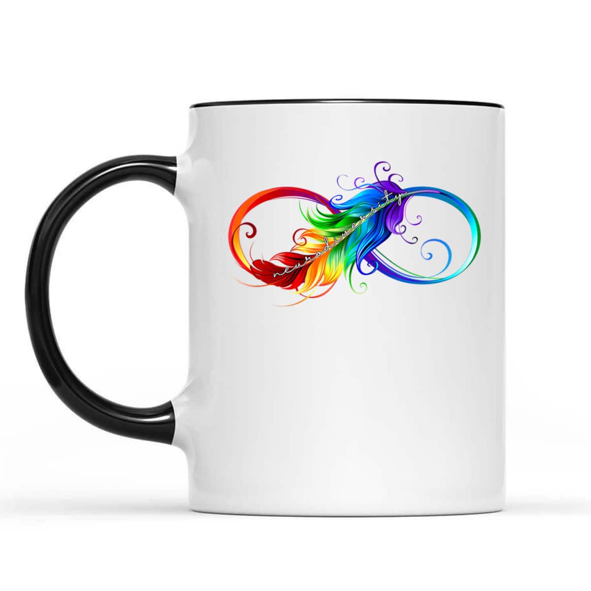 Neurodiversity Symbol Rainbow Infinity Autism Mom Awareness T-Shirt
